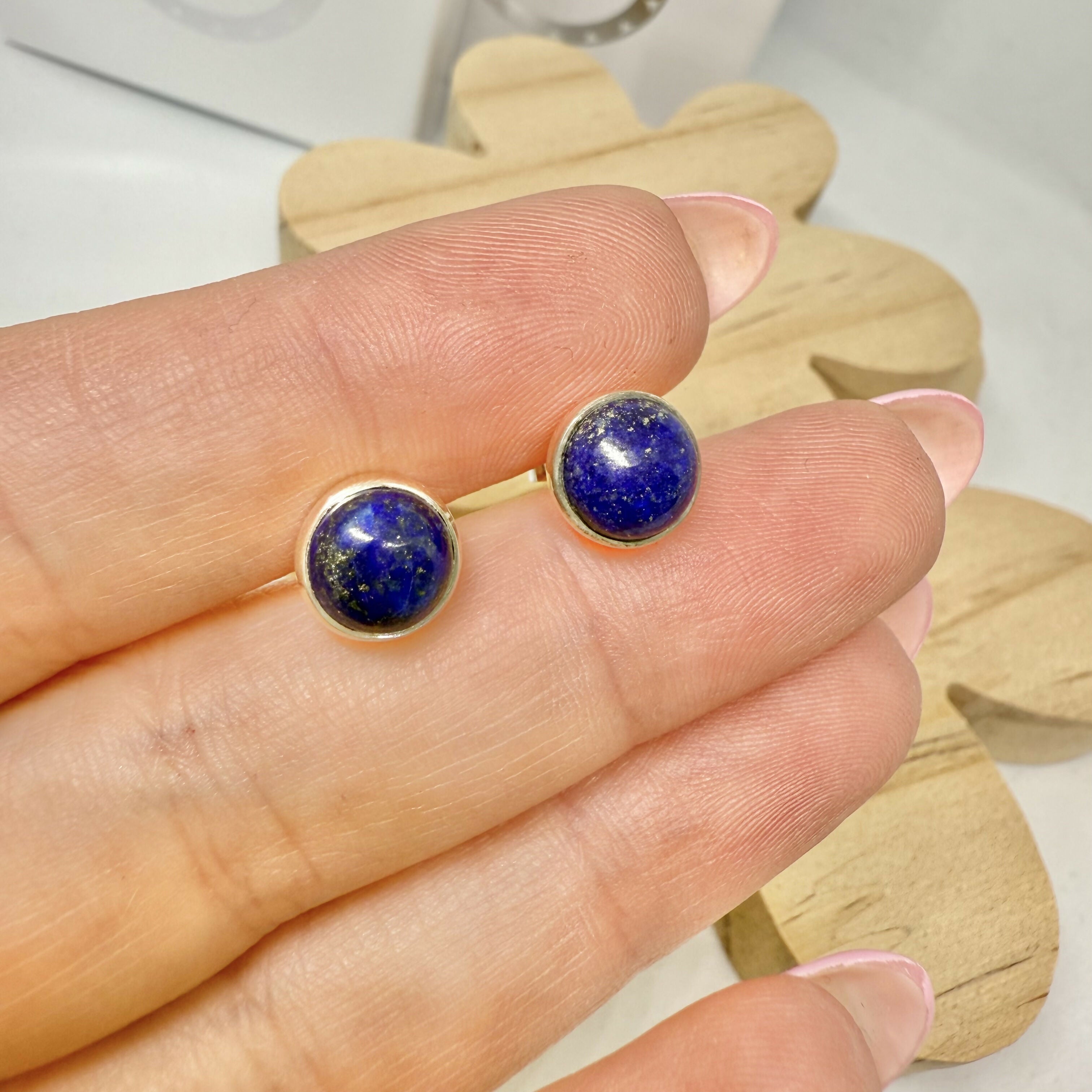 LAPIZ LAZULI STUD EARRINGS