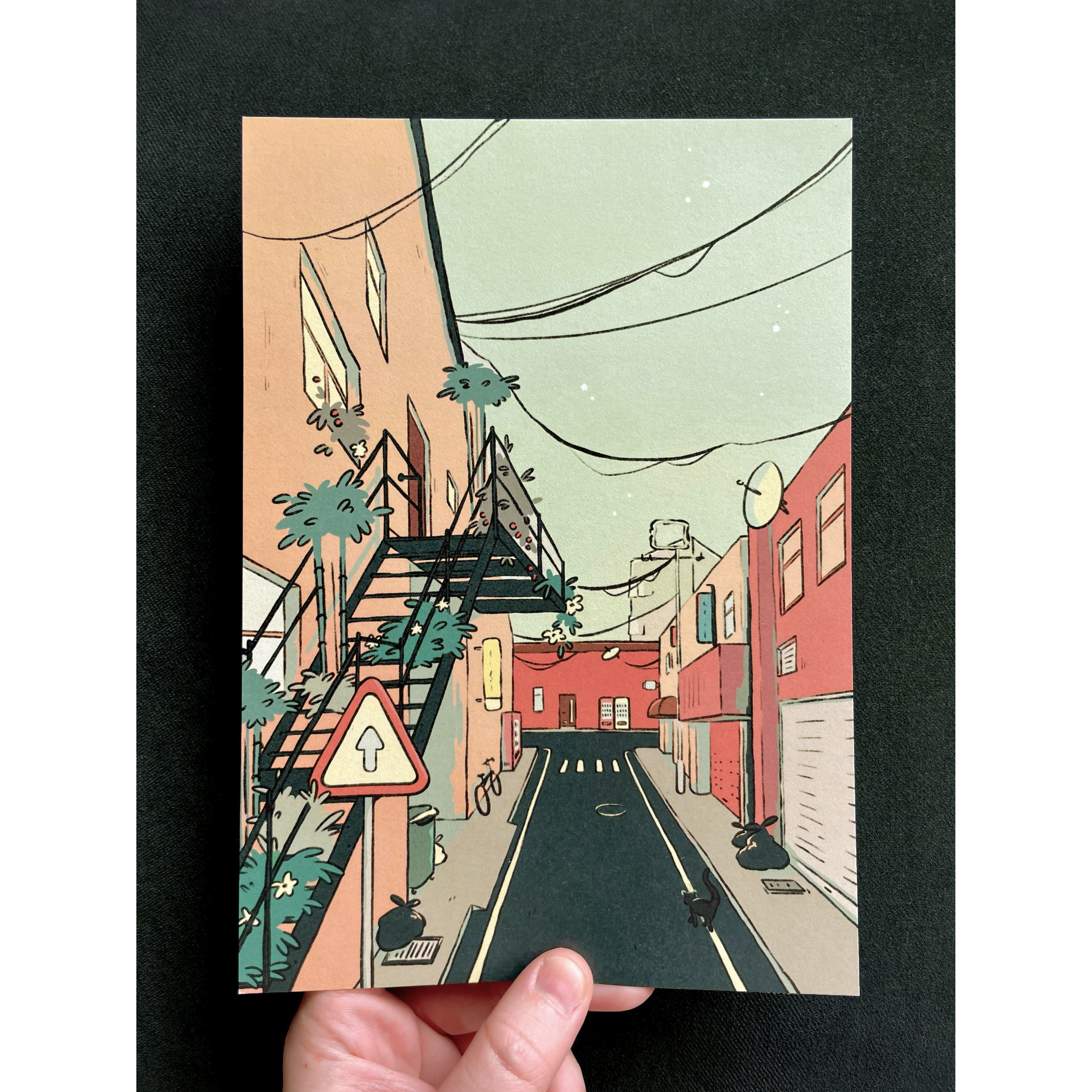 Sleepy Streets A5 Print