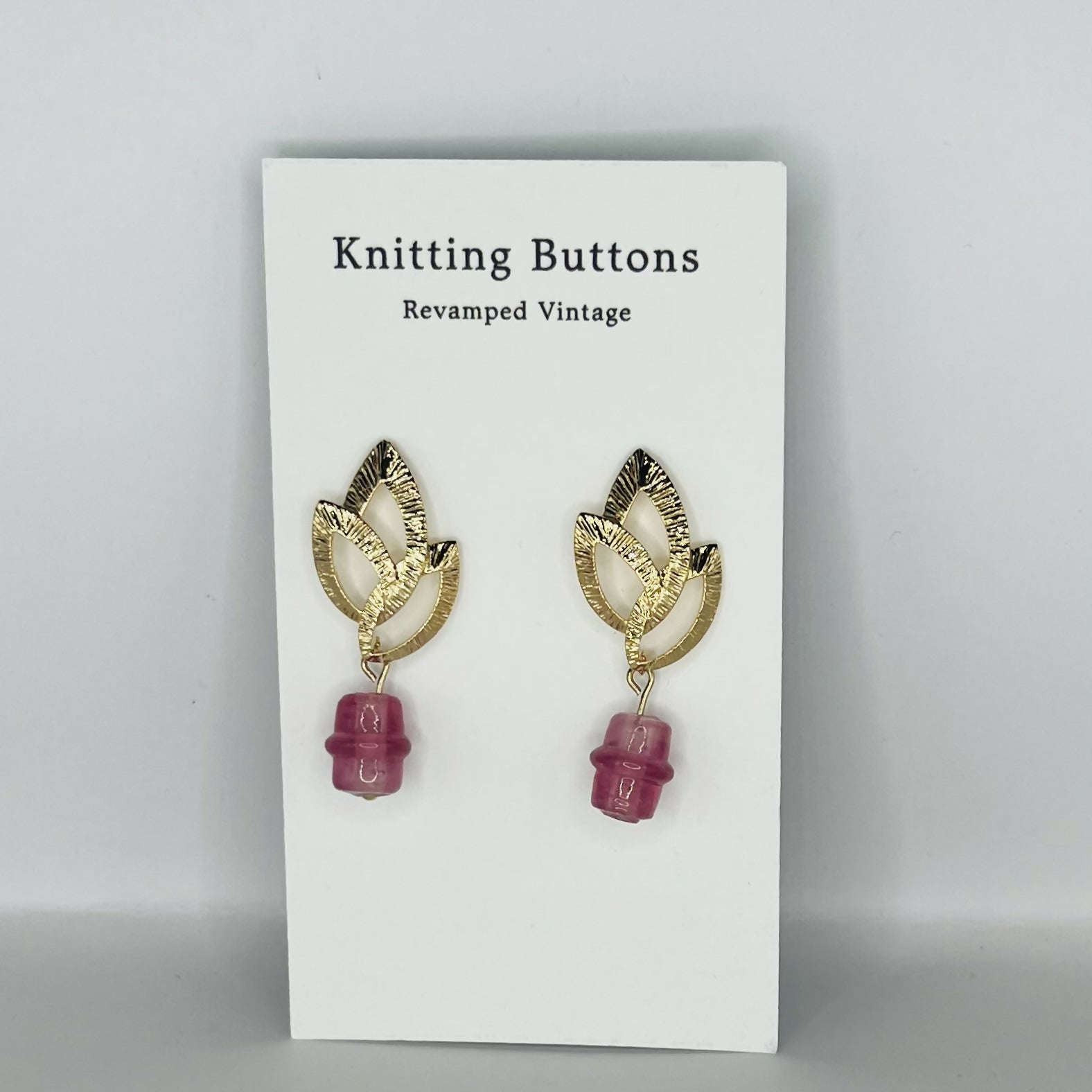 Revamped Vintage Earrings - Oval Drop