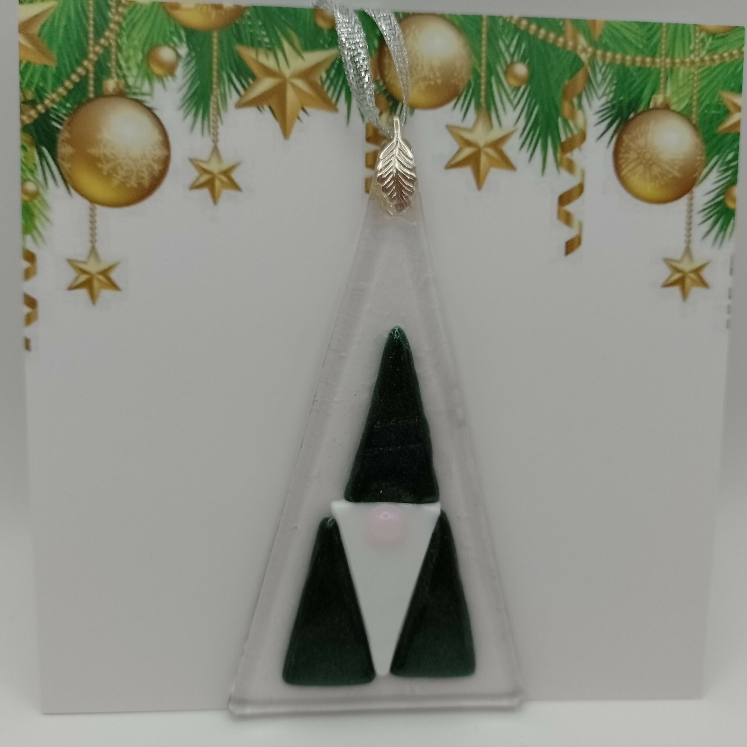 Fused Glass Christmas Card