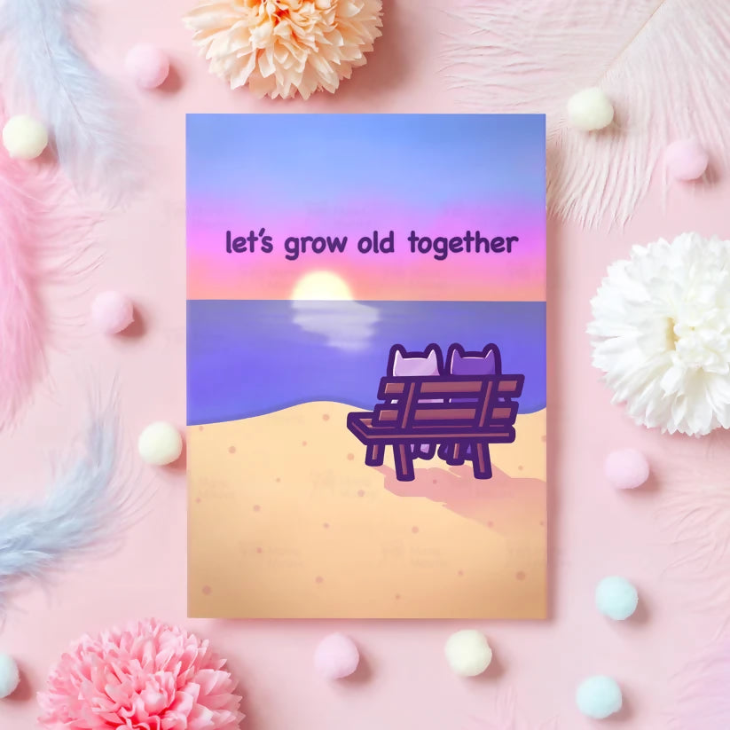 Grow Old Together - Love Greetings Card