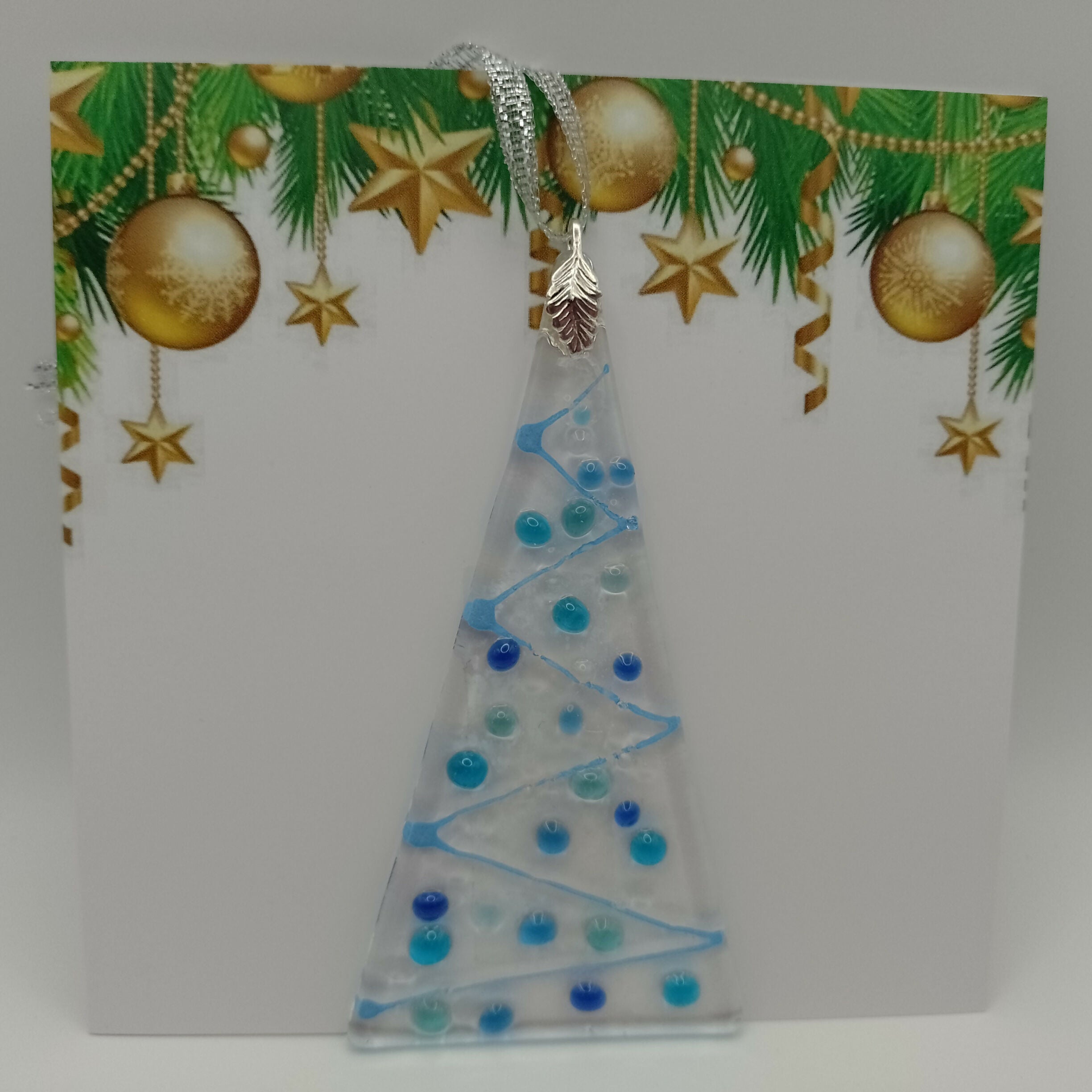 Fused Glass Christmas Card