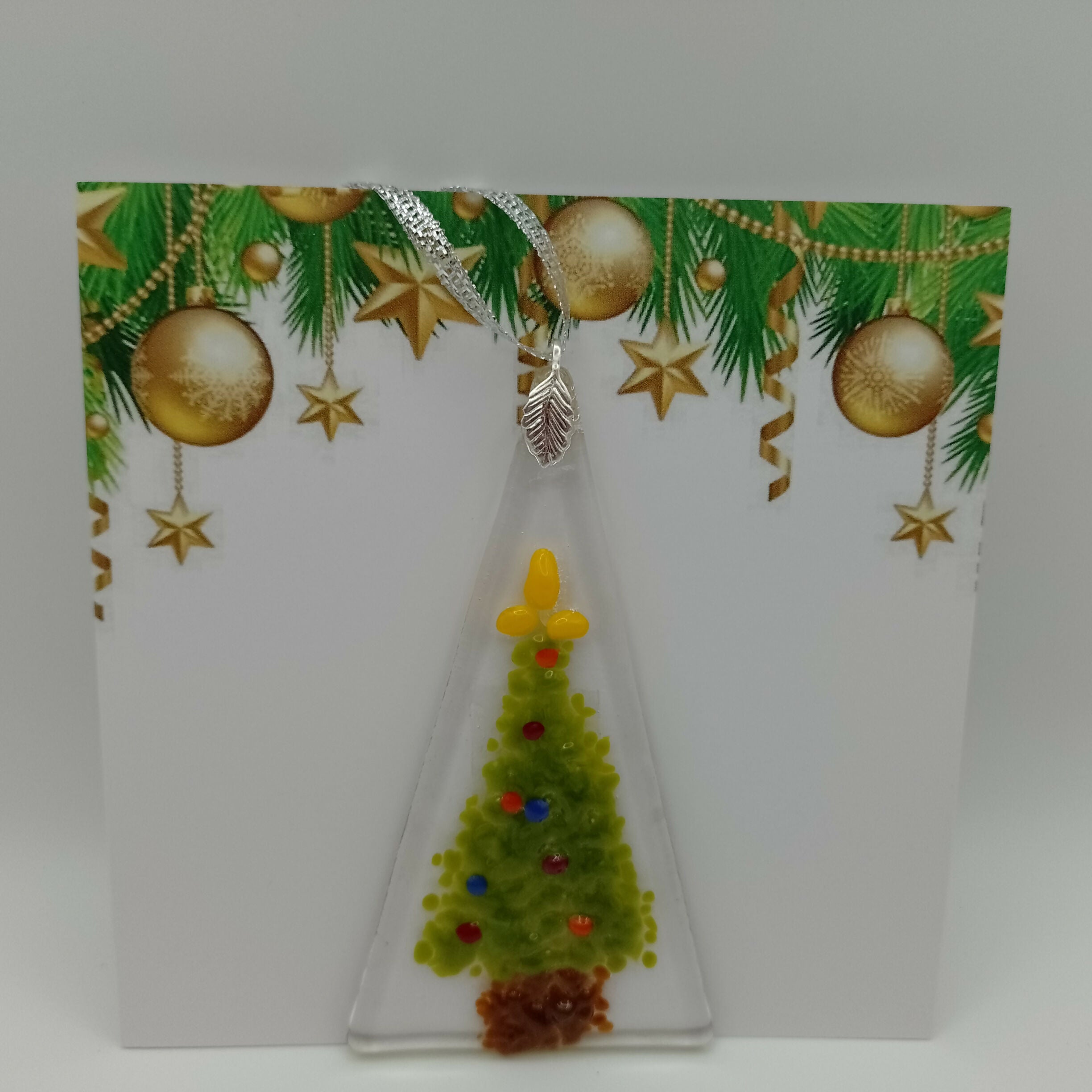 Fused Glass Christmas Card