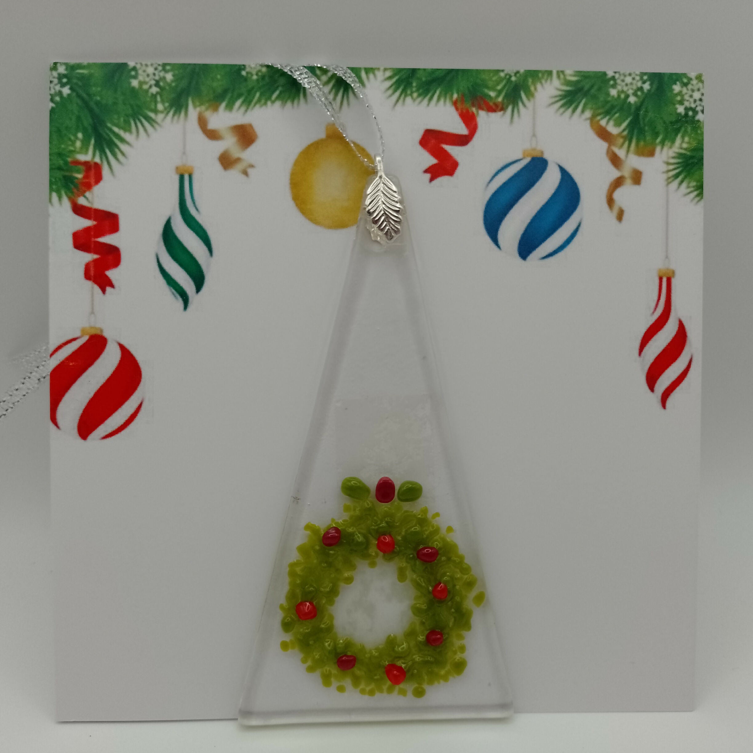 Fused Glass Christmas Card