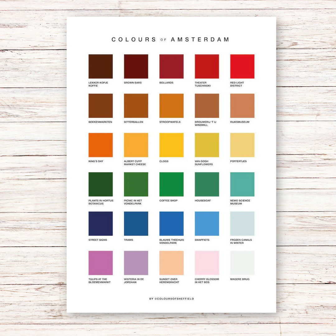 Colours Of Amsterdam Print