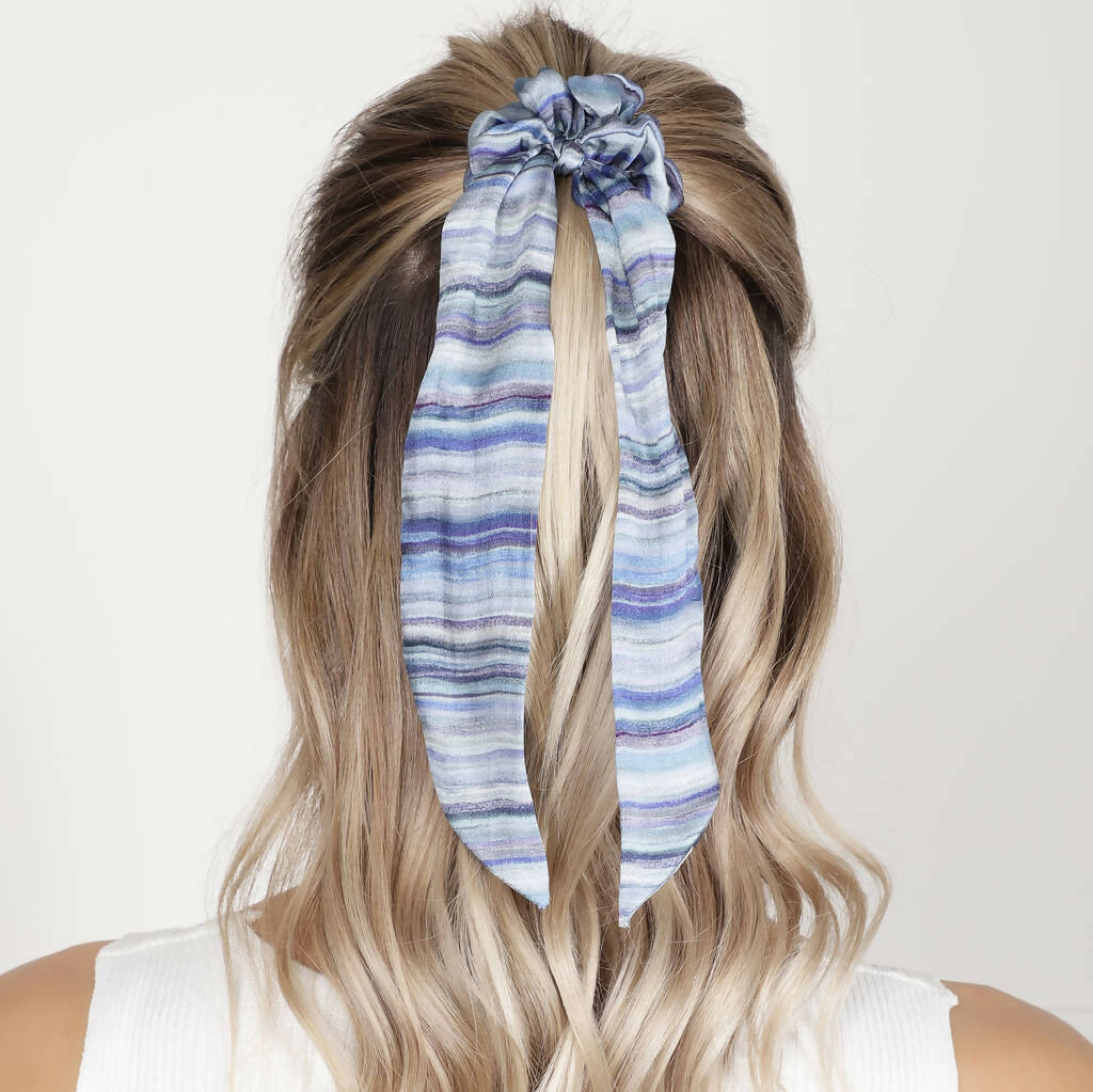 Silk Scarf Scrunchie - Various Designs