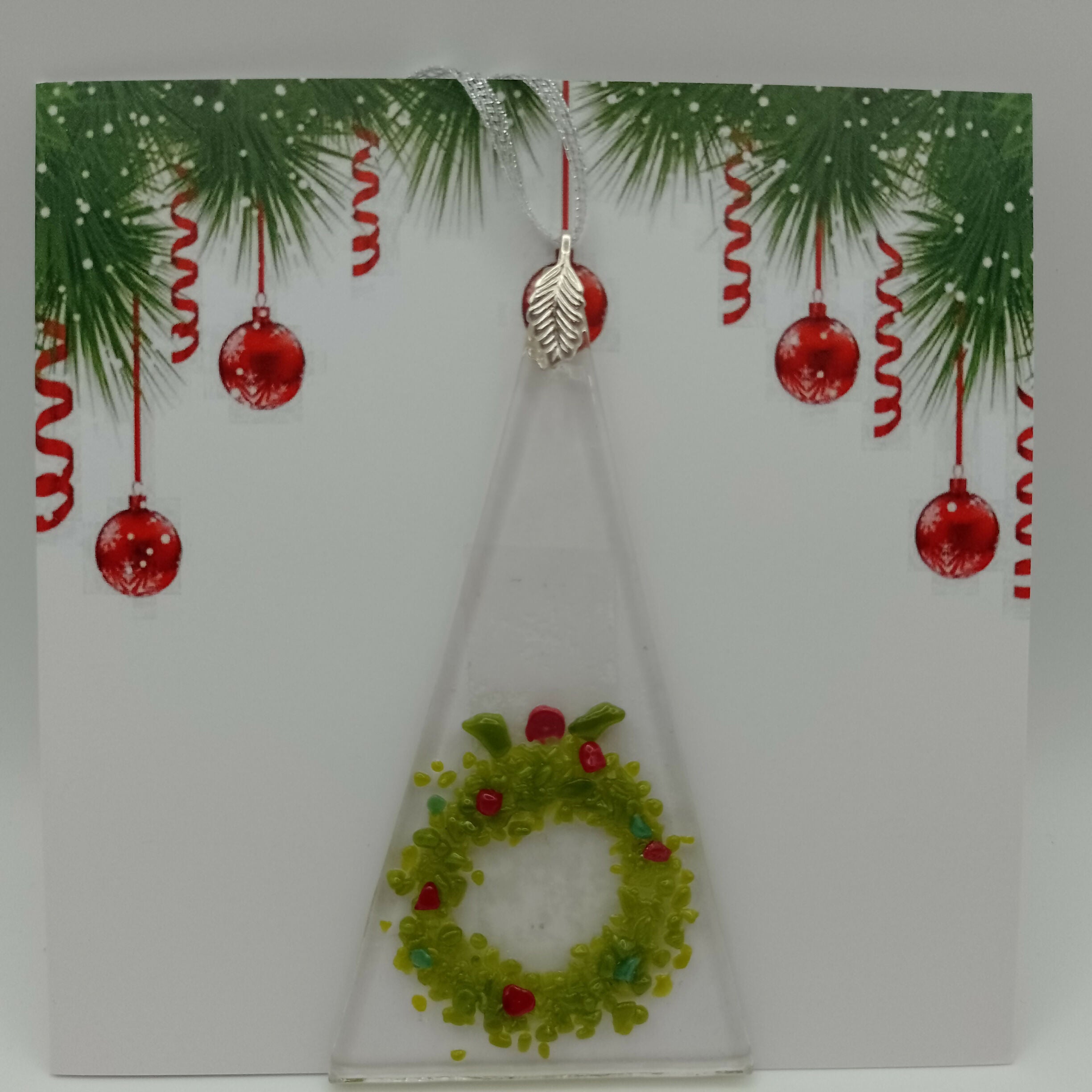 Fused Glass Christmas Card