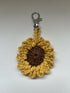 Crochet Sunflower Keychain