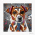 Colourful image of a Jack Russel dog.