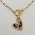 Paperclip Chain Heart Necklace