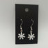 White Flower Enamel Earrings
