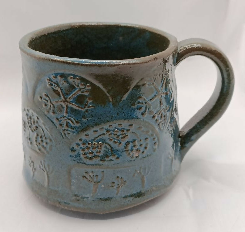 Hand Built Bramble Stoneware Mug