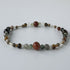 HEALING CRYSTAL & STERLING SILVER STRETCH BRACELET WITH AROMATHERAPY BEAD TO HELP WITH STRESS