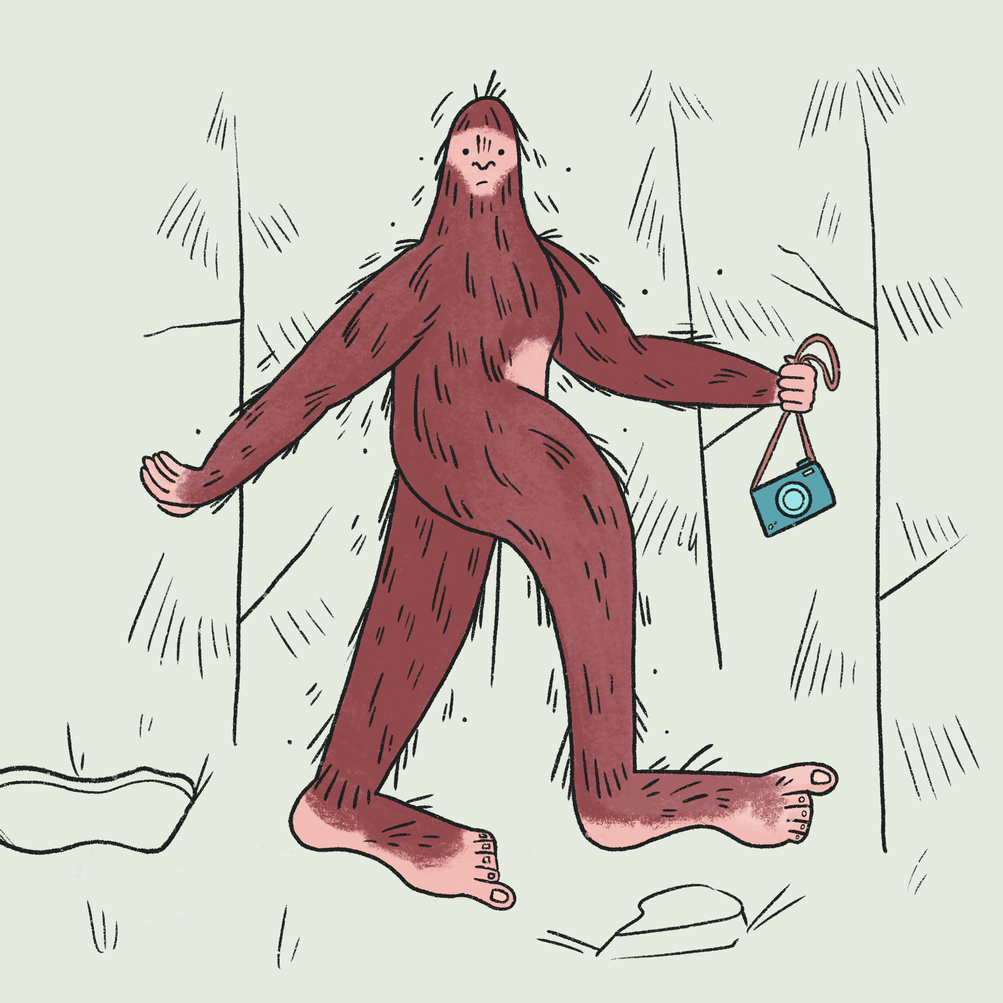 Square Print 'Bigfoot'