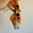 Pumpkin Cat Felt Keyring