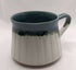 Grey-green & White Handmade Stoneware Mug