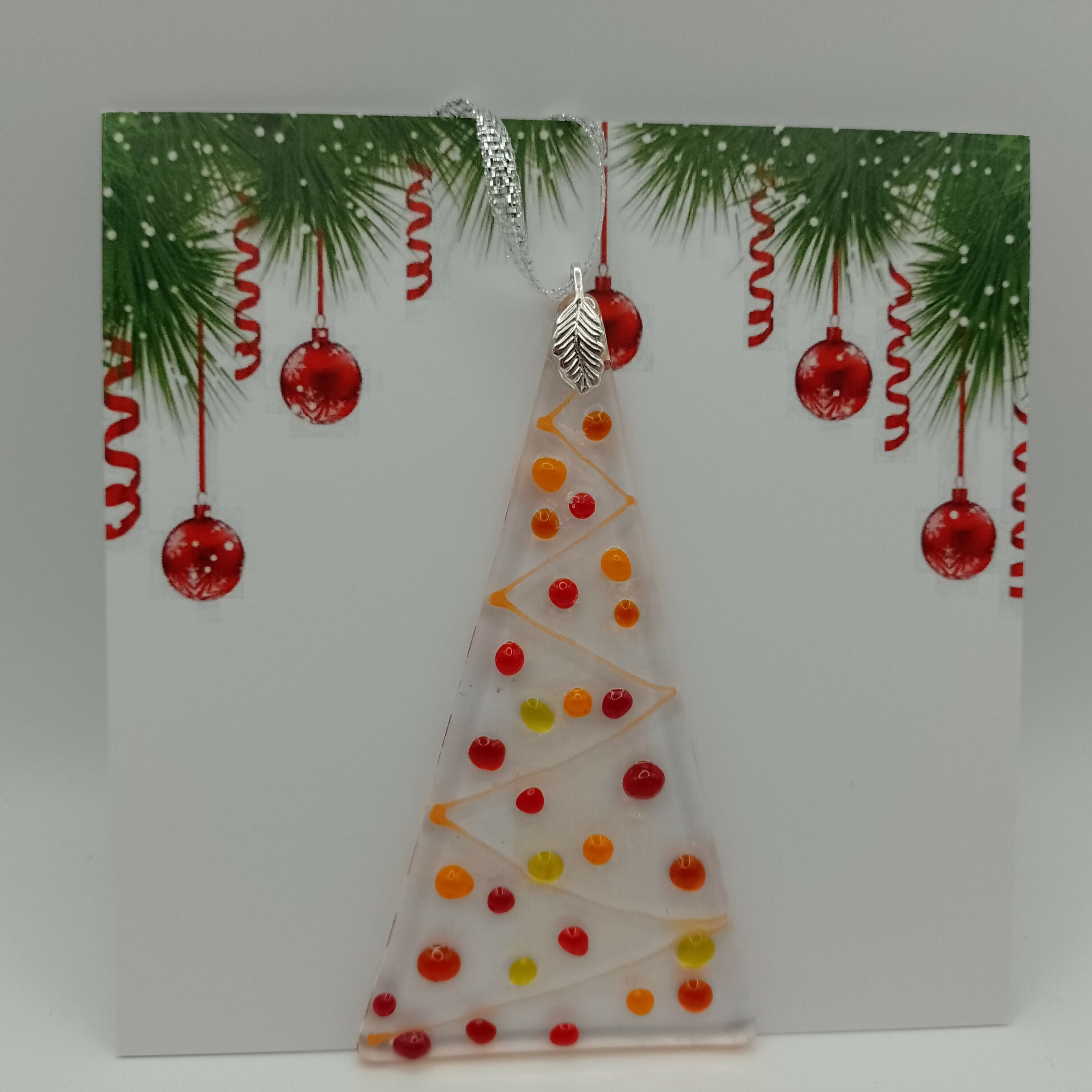Fused Glass Christmas Card