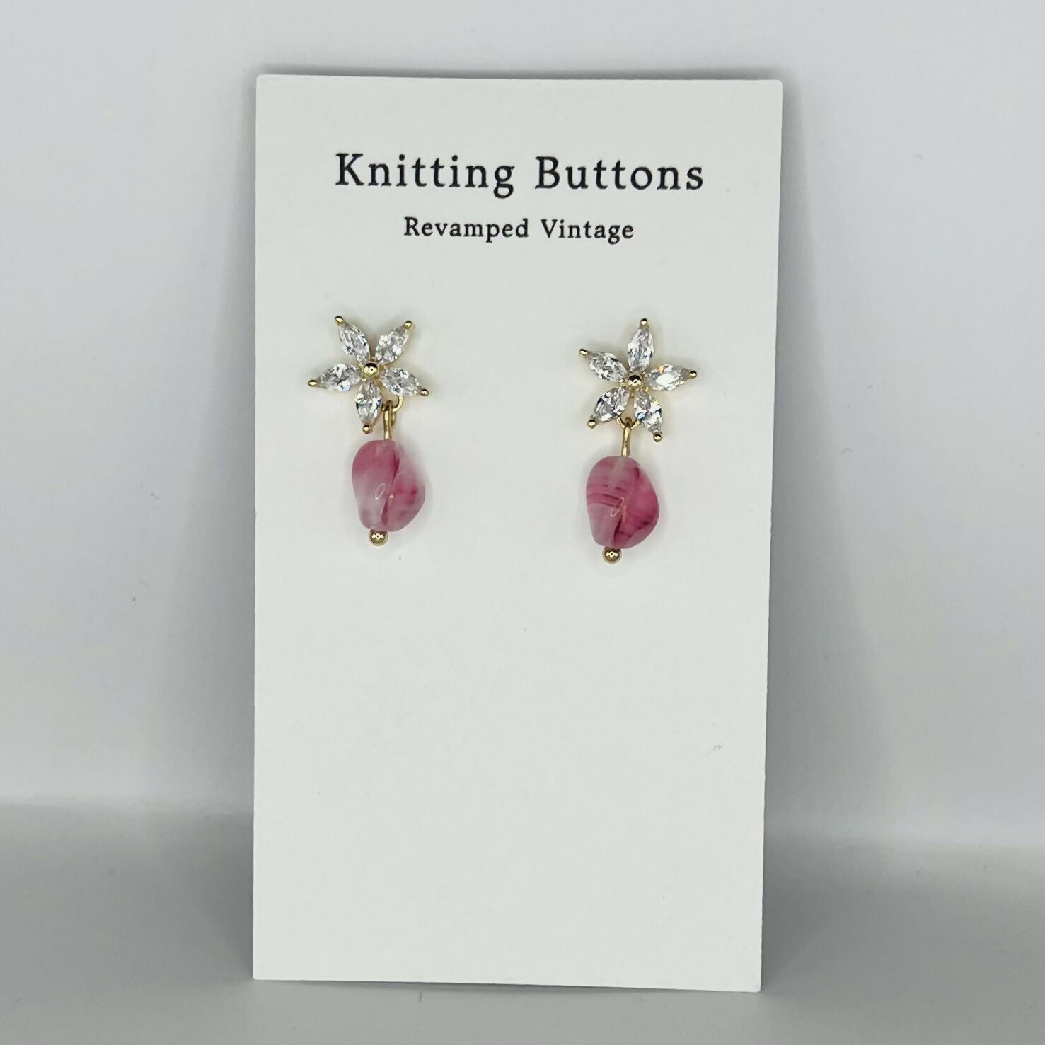 Revamped Vintage Earrings - Deco Stud