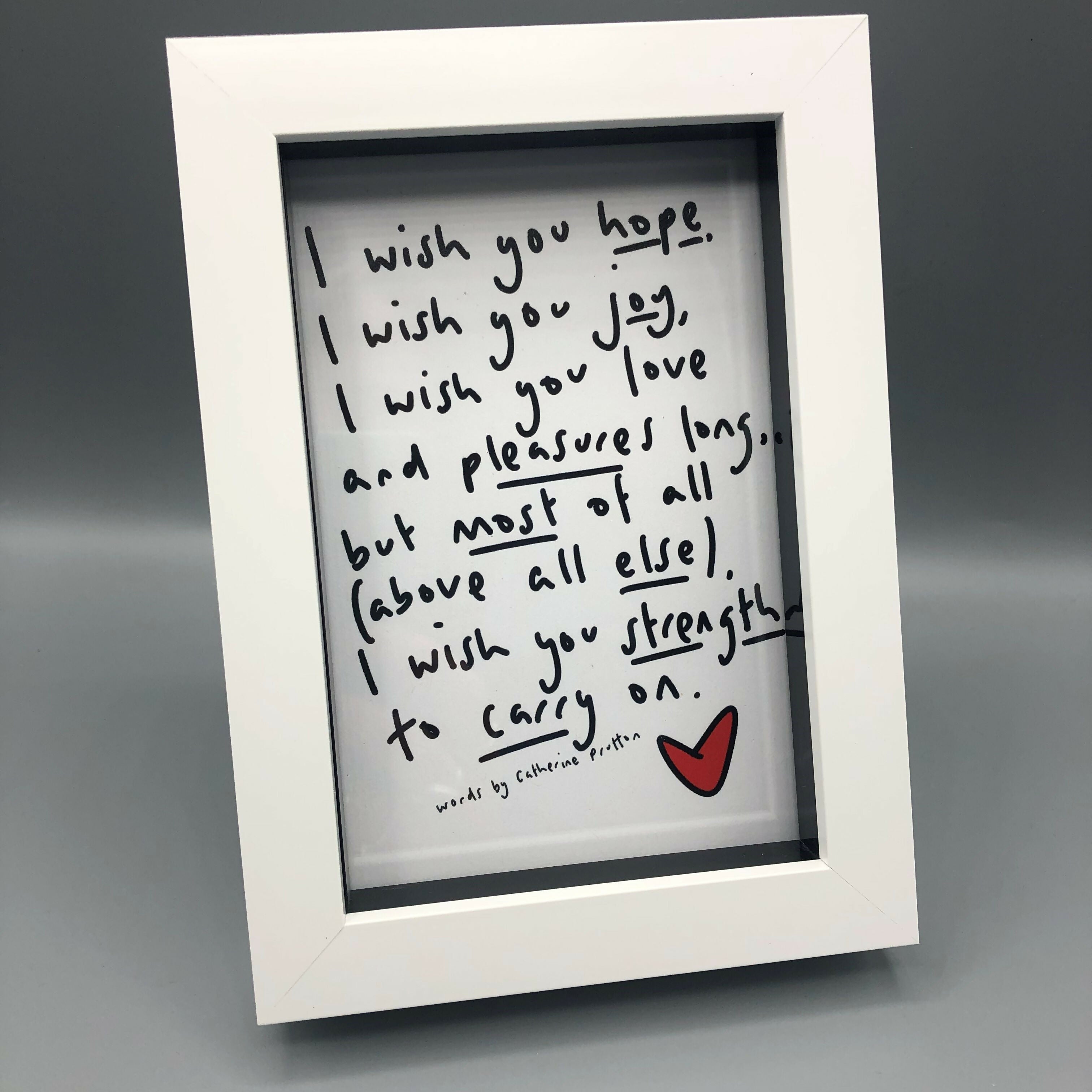 Original Poem - Multiple Options (A6 Box Frame)