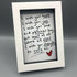 Original Poem - Multiple Options (A6 Box Frame)