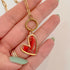Paperclip Chain Heart Necklace