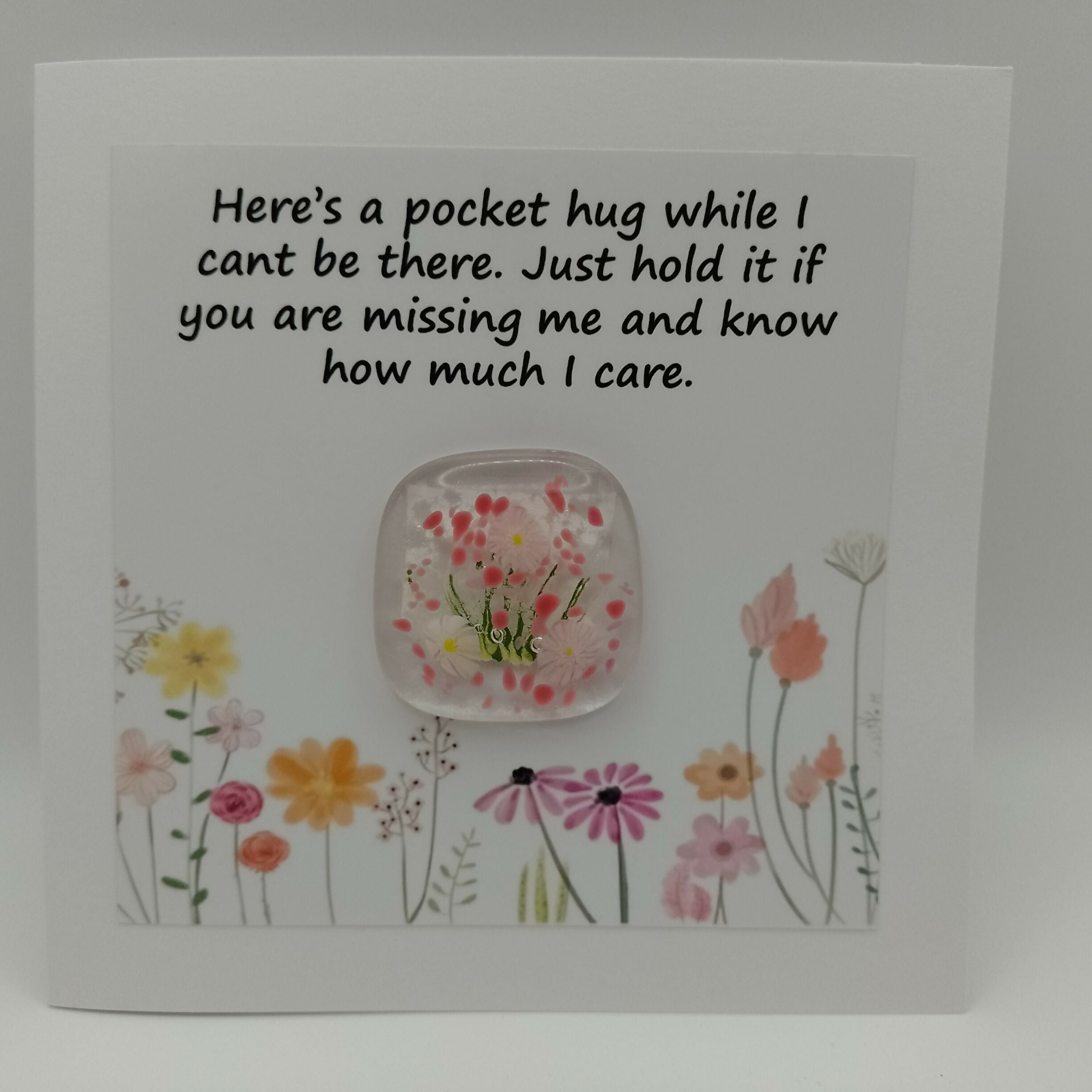 Fused Glass Pocket Hug Card