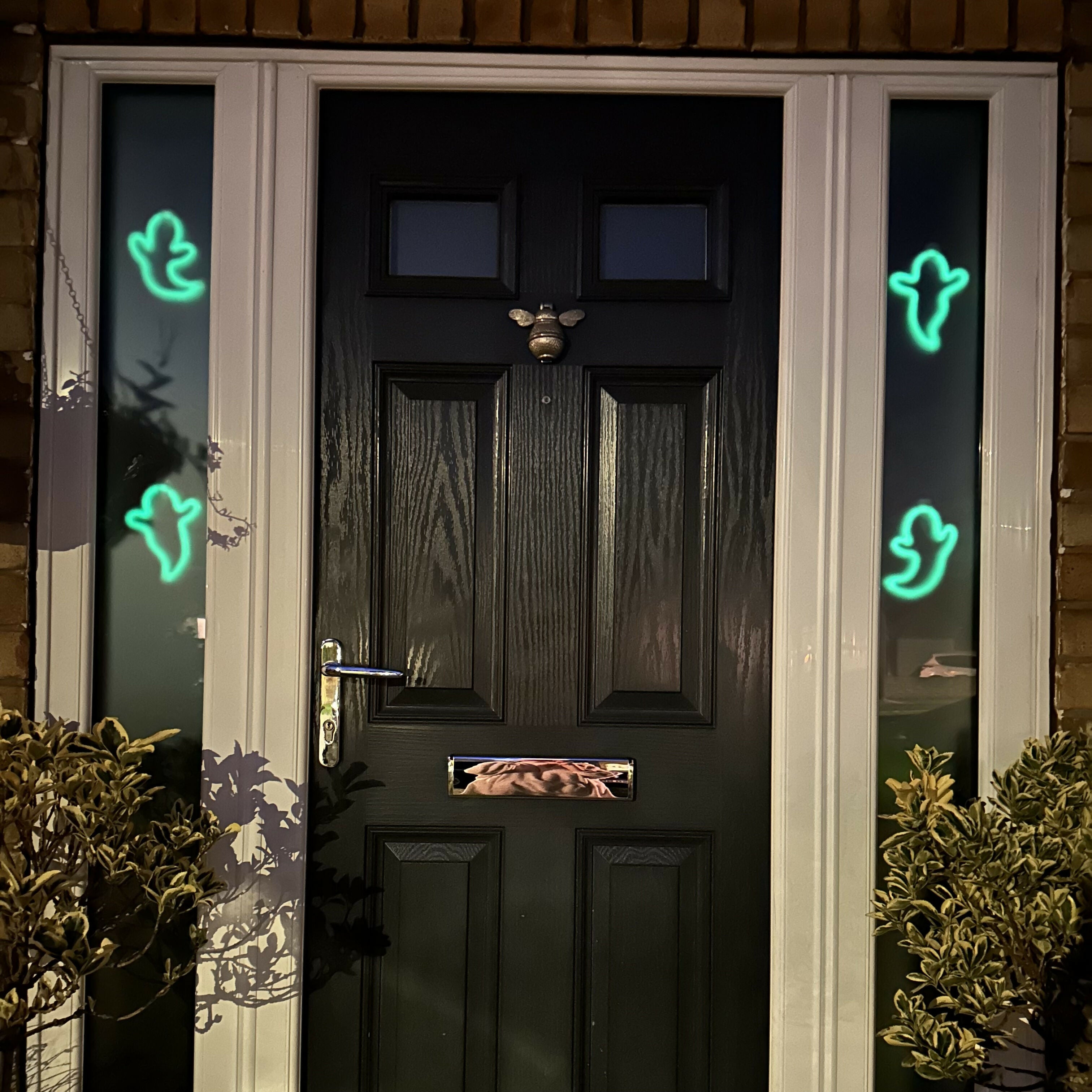 Glow  In The Dark Ghost Wire Decoration