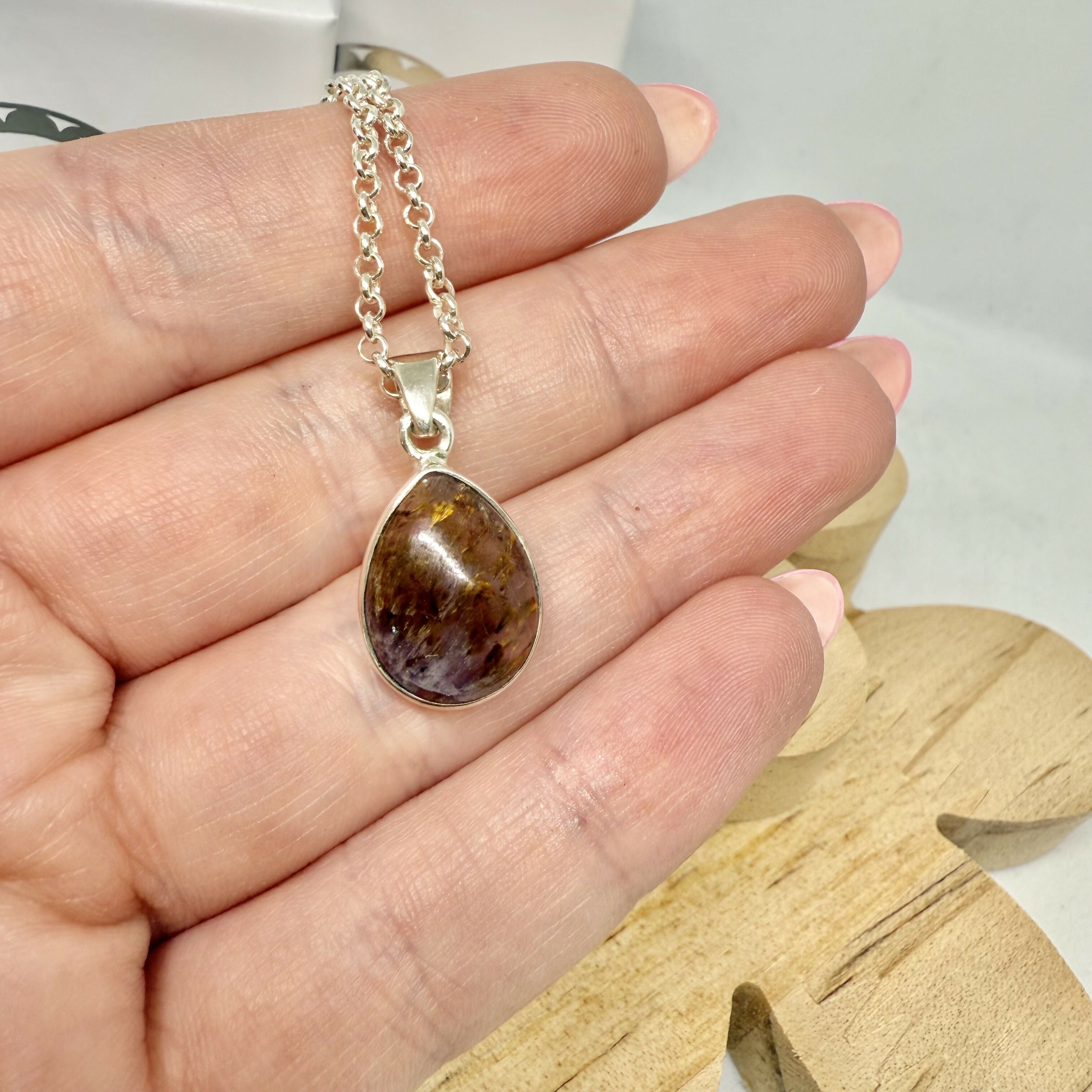 SUPER SEVEN STERLING SILVER NECKLACE