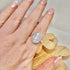 WHITE MOONSTONE RING SIZE X 1/2