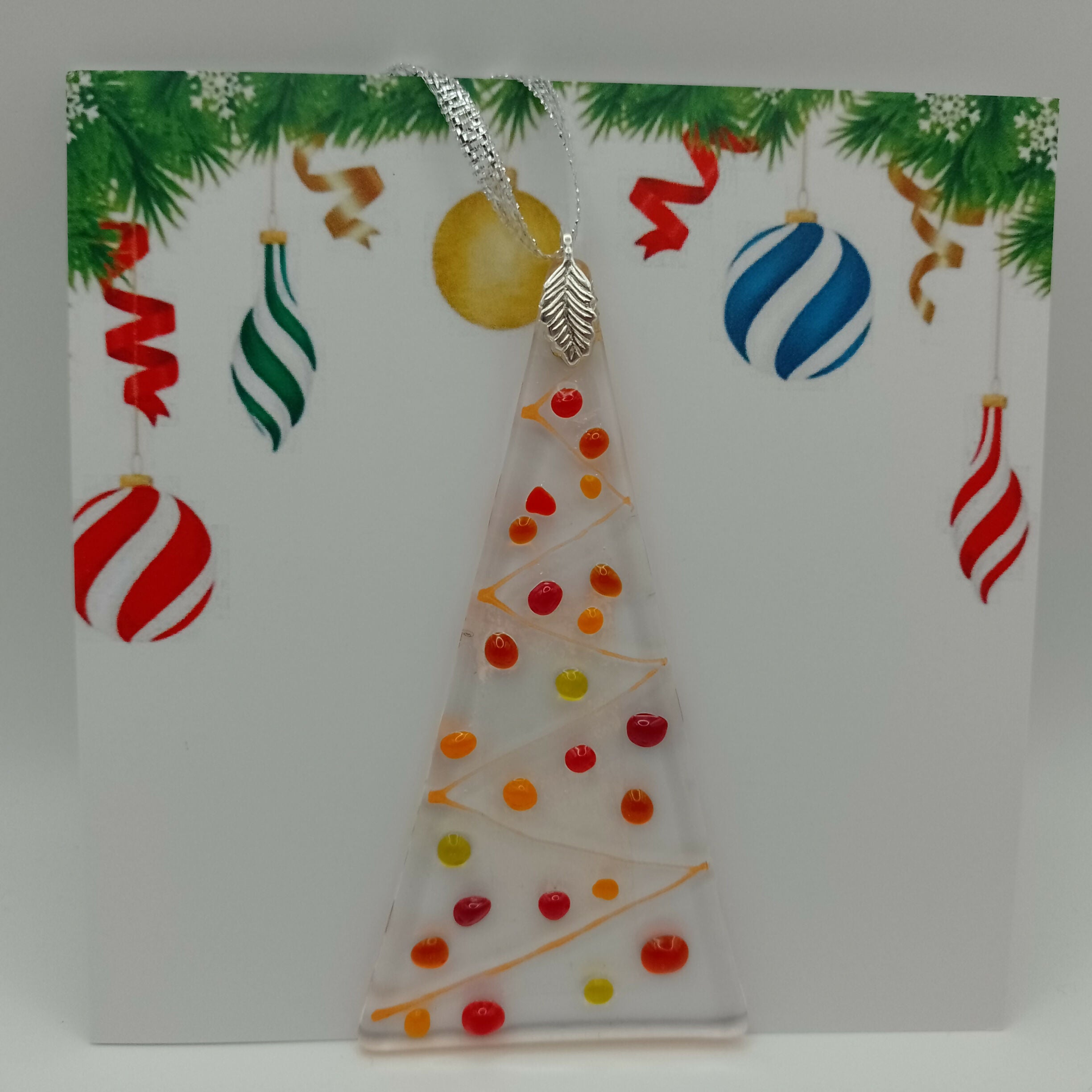 Fused Glass Christmas Card