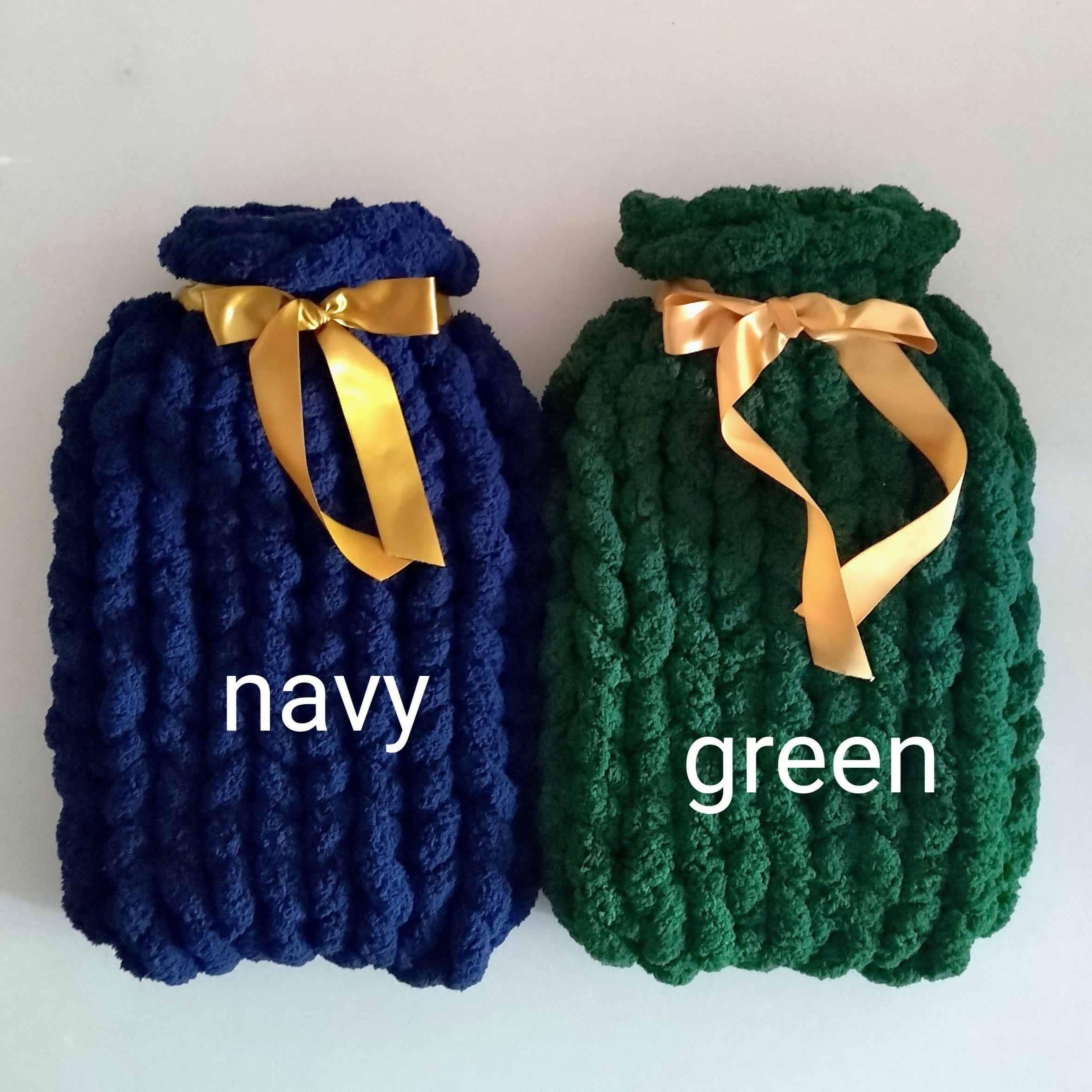 Hand Knitted Hot Water Bottle Cover