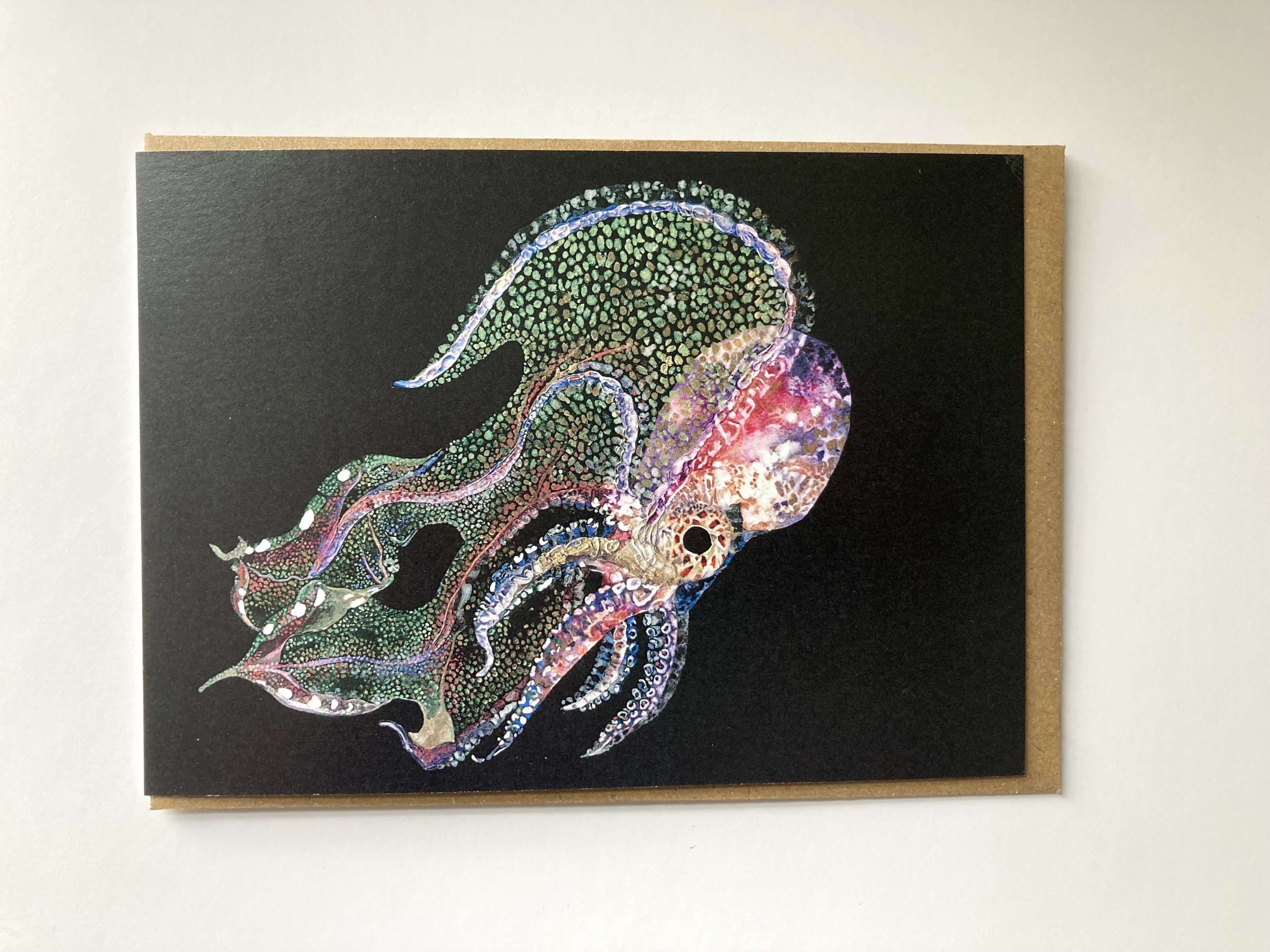 Blanket octopus card front