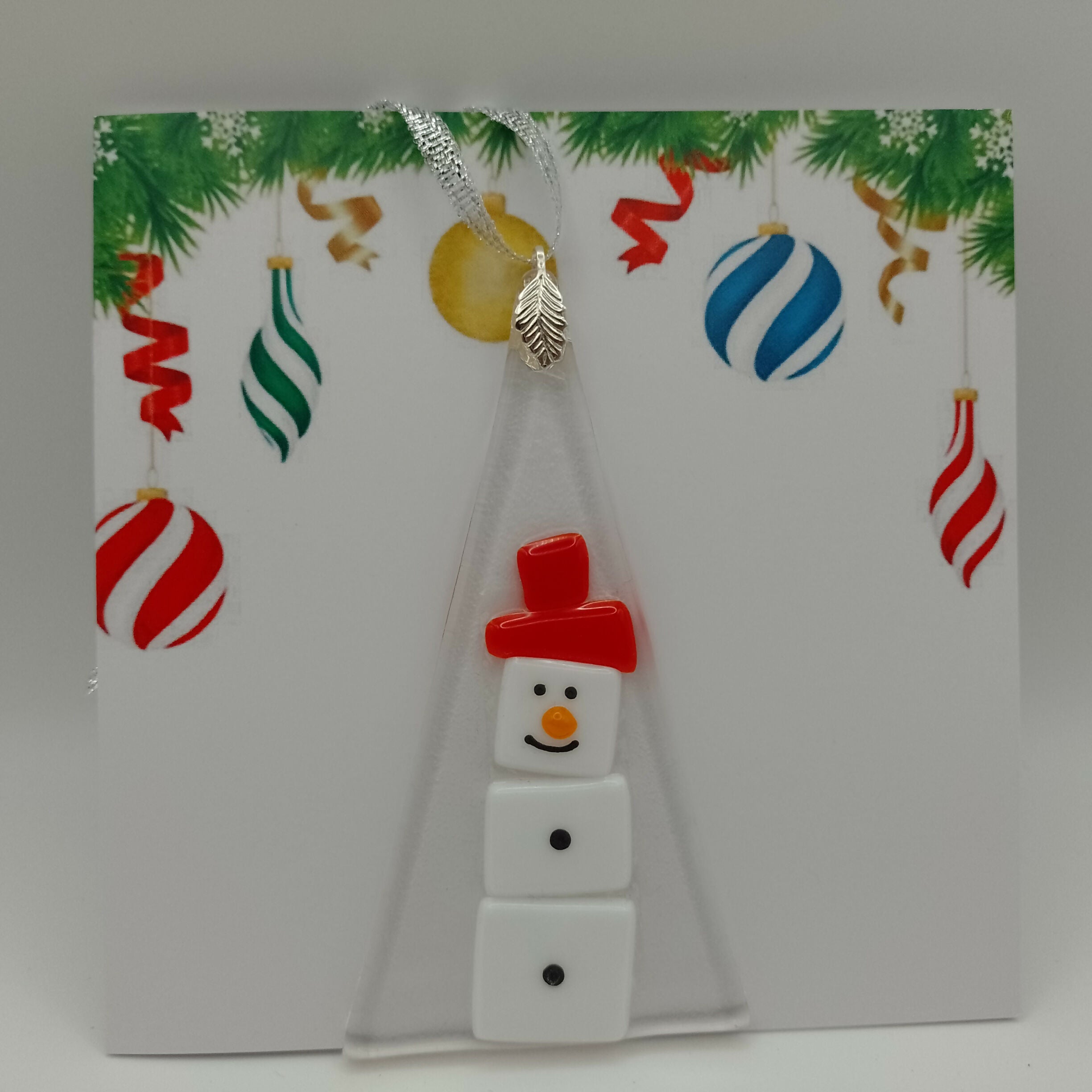 Fused Glass Christmas Card