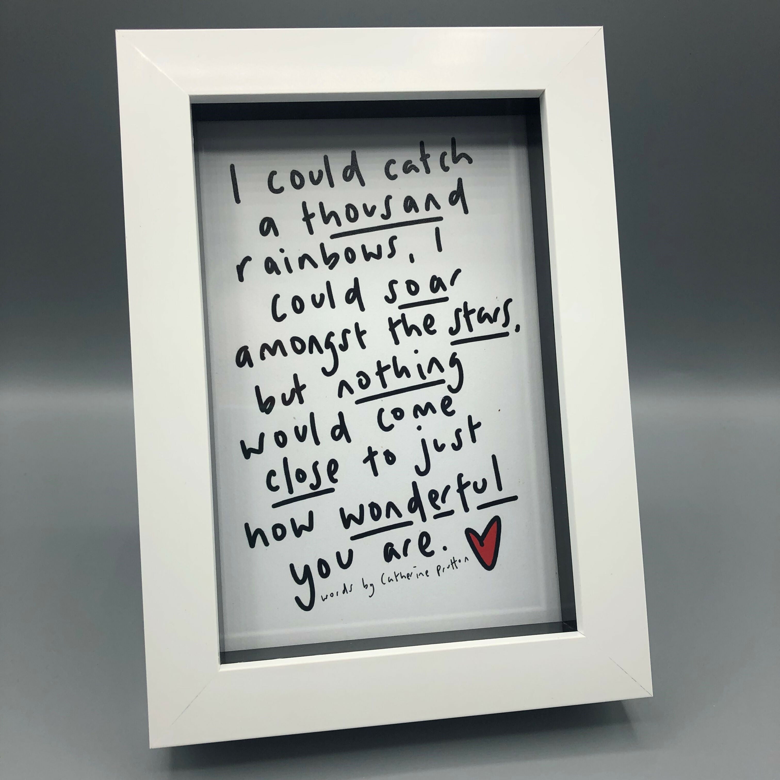 Original Poem - Multiple Options (A6 Box Frame)