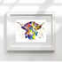 FINE ART PRINT OF HIGHLAND COW, PART OF THE 'ANIMAL ART COLLECTION'