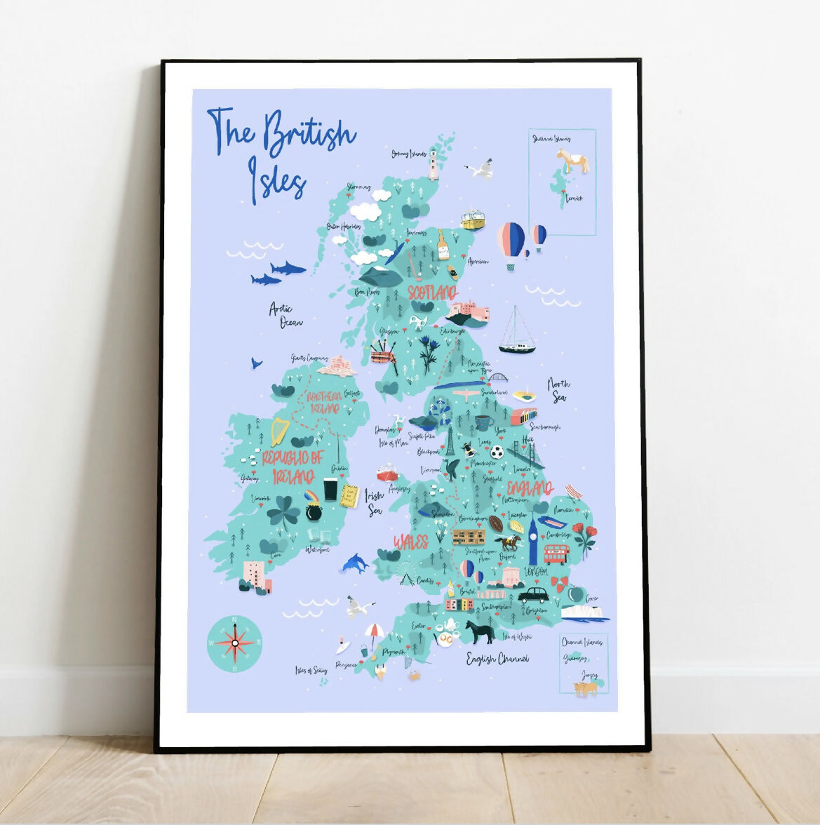 Stunning British Isles Art Print | Perfect for Home Decor | Art & Soul