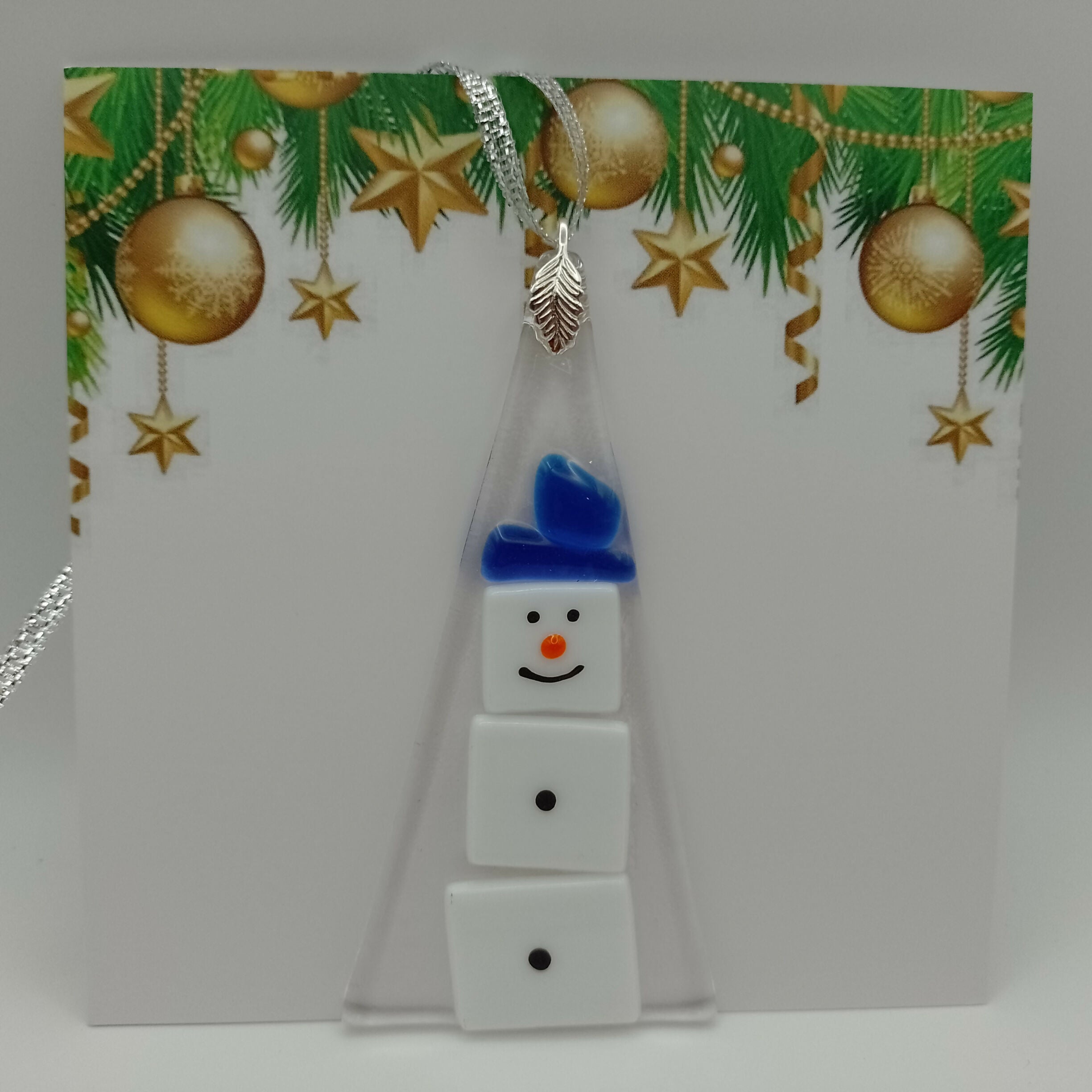 Fused Glass Christmas Card