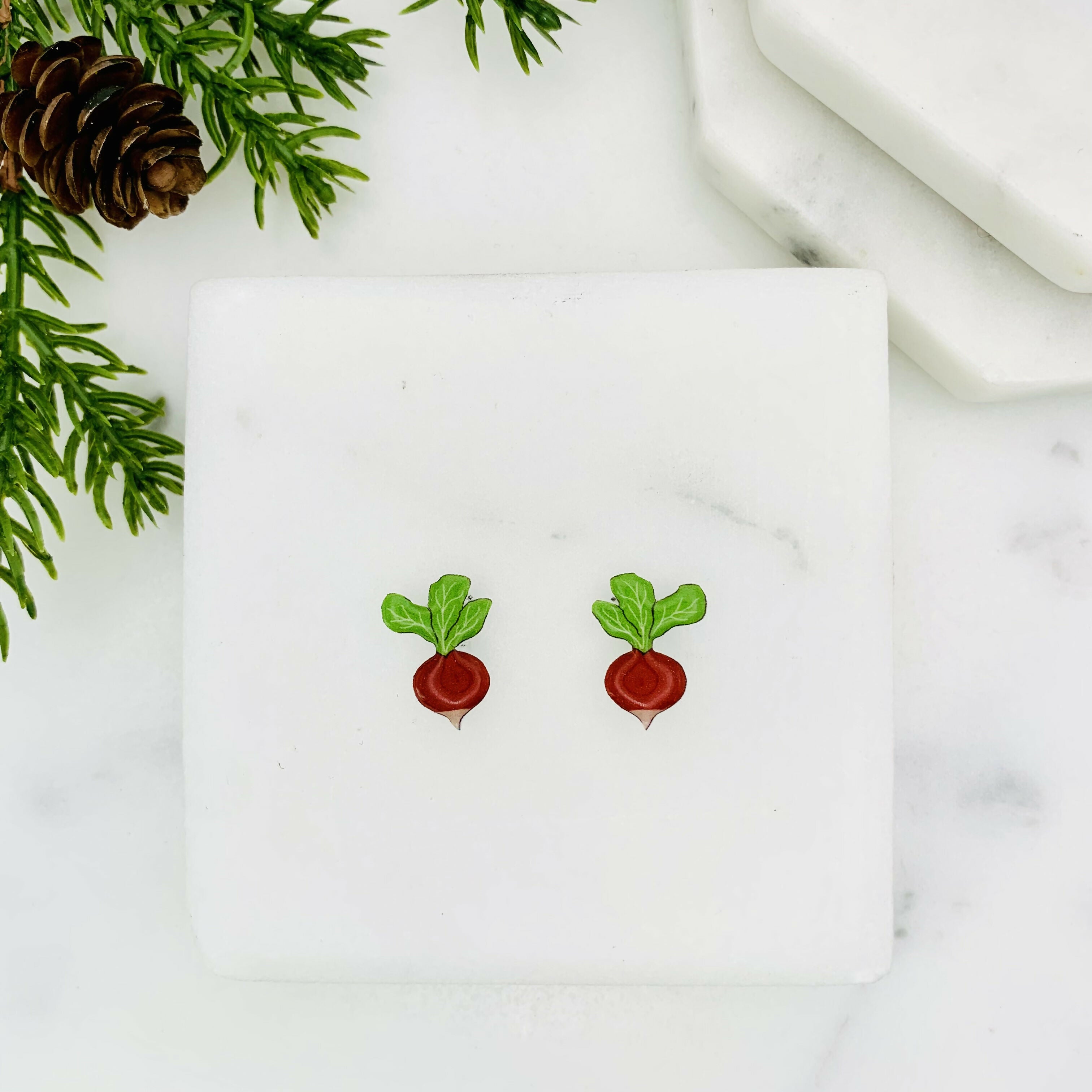Radish Stud Earrings