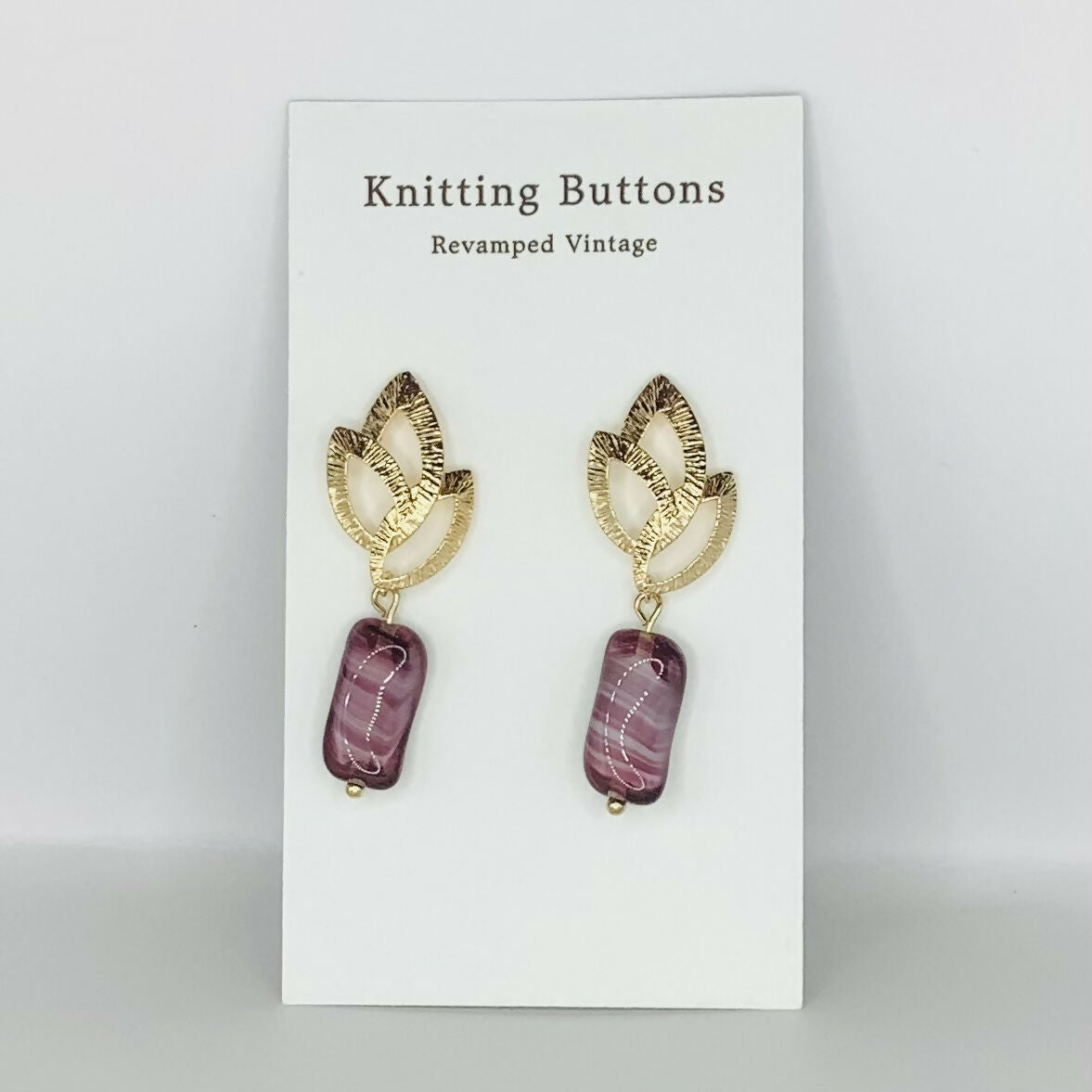 Revamped Vintage Earrings - Oval Drop