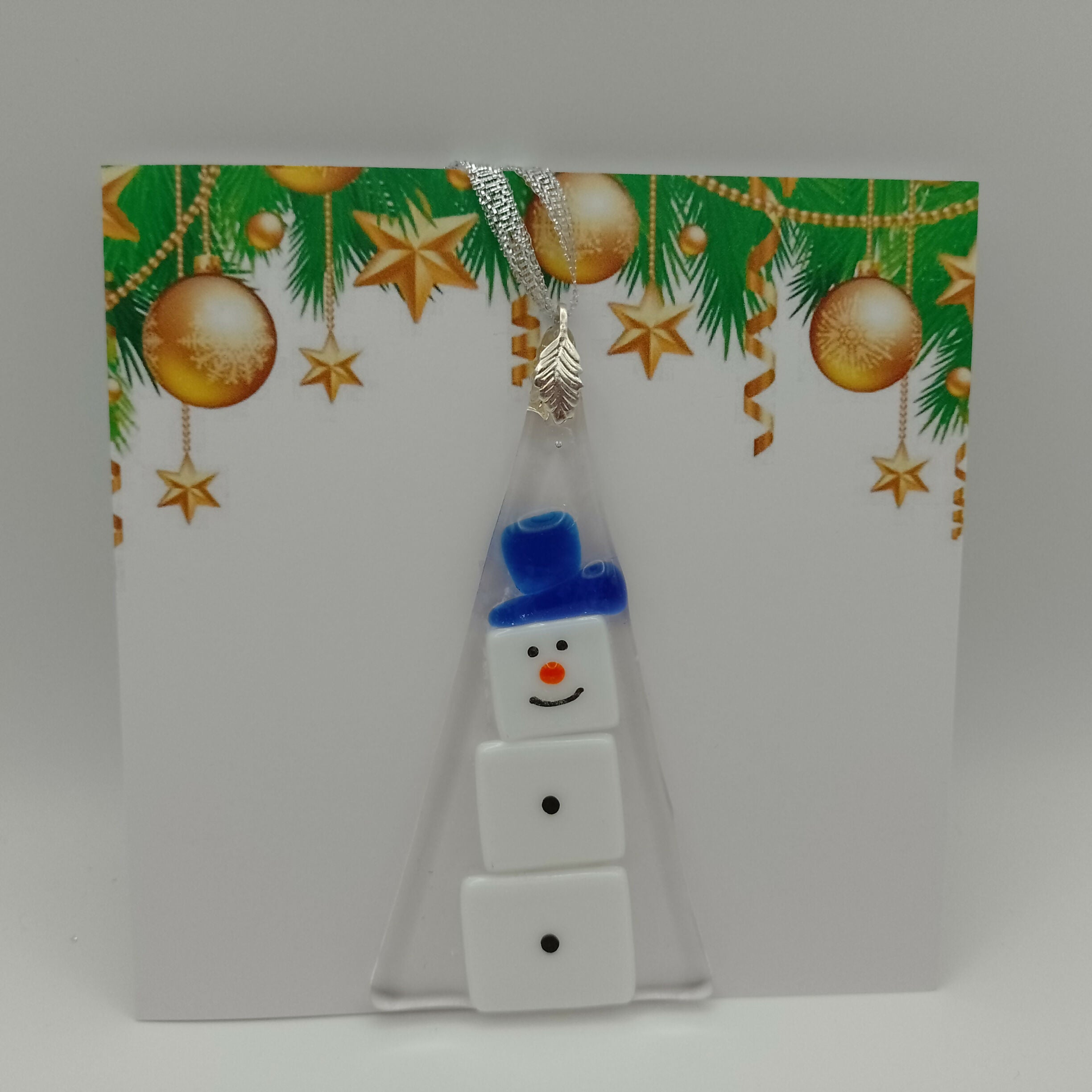 Fused Glass Christmas Card