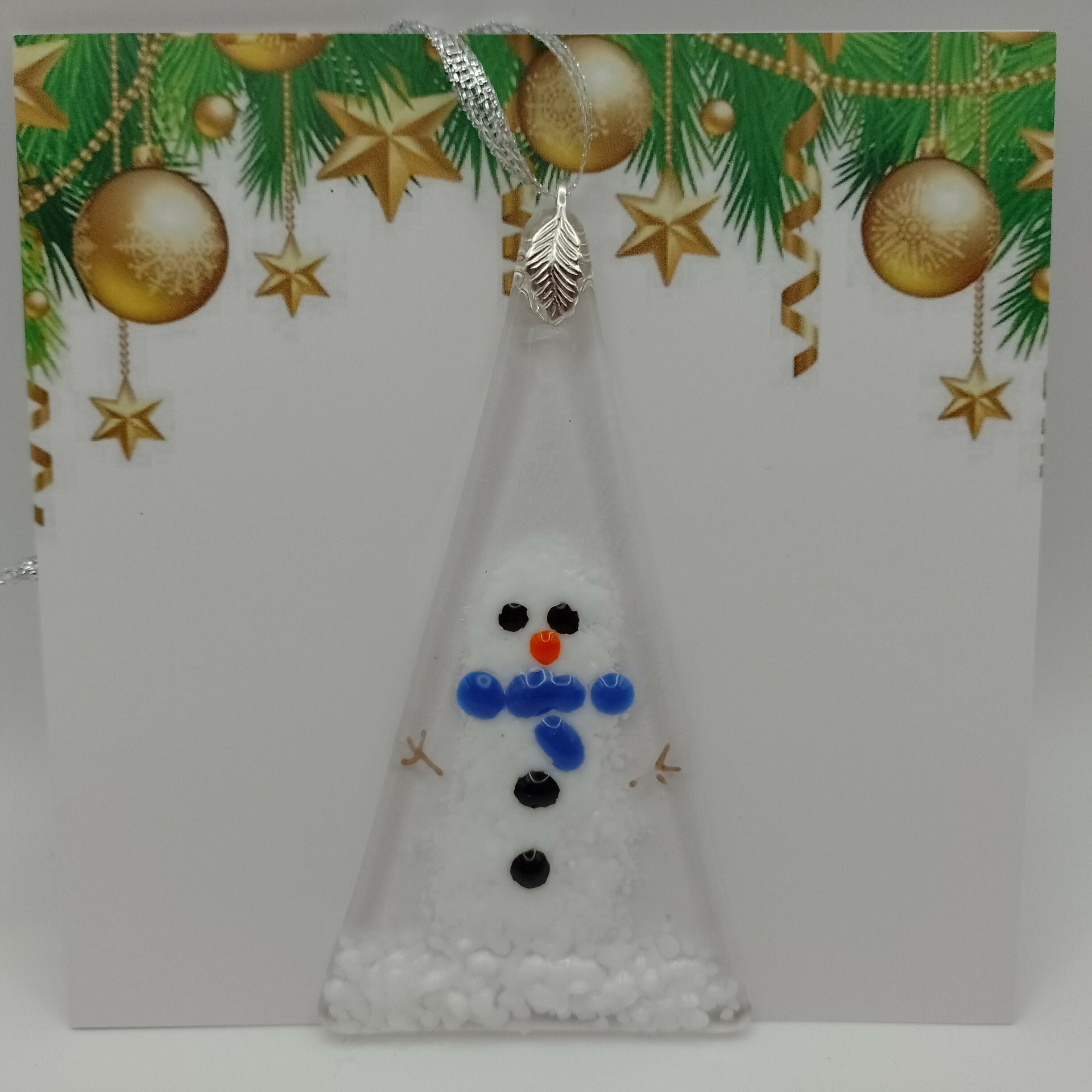 Fused Glass Christmas Card
