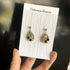 Pendant Crystal Embroidery Earrings (Waterdrop)