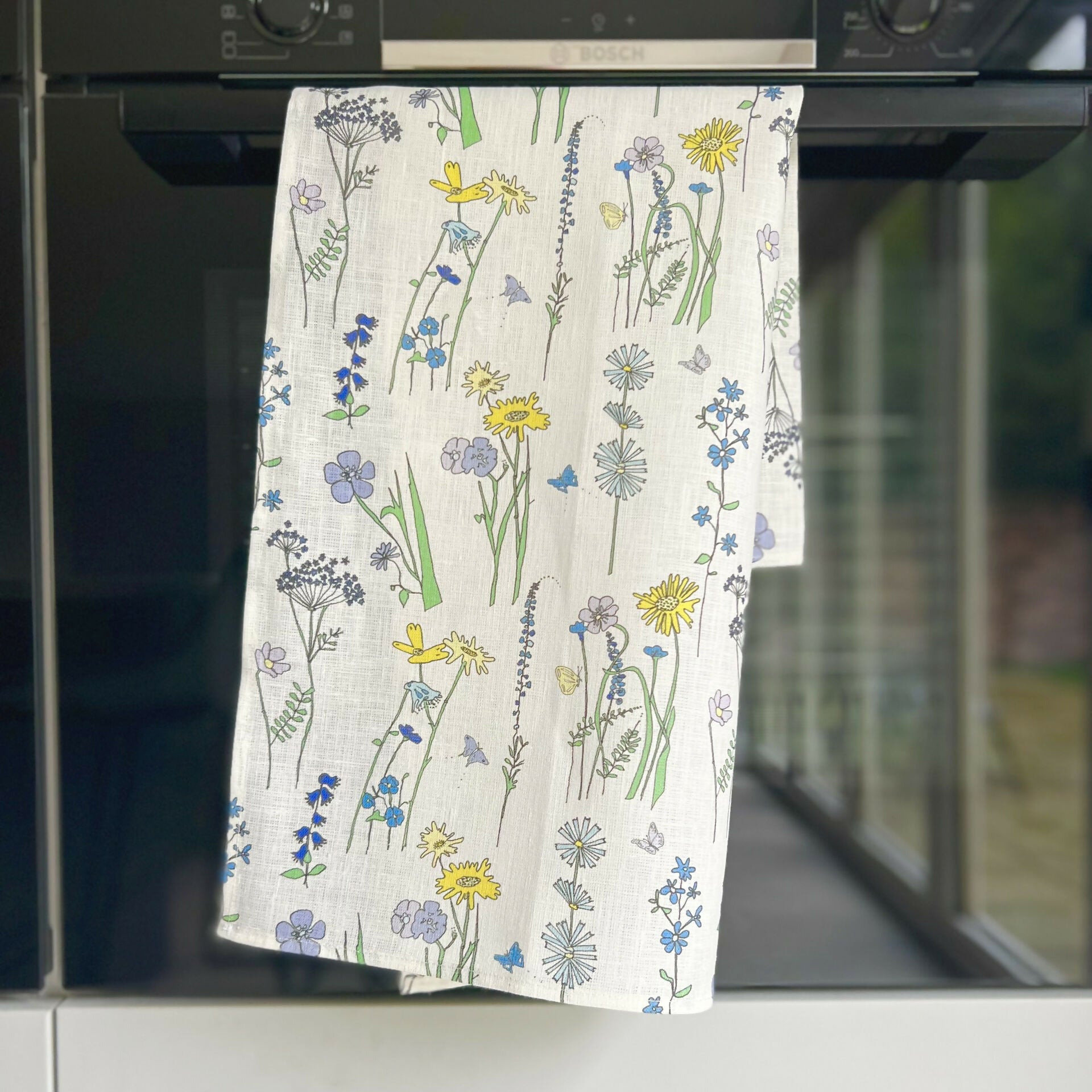 wildflower linen tea towel2