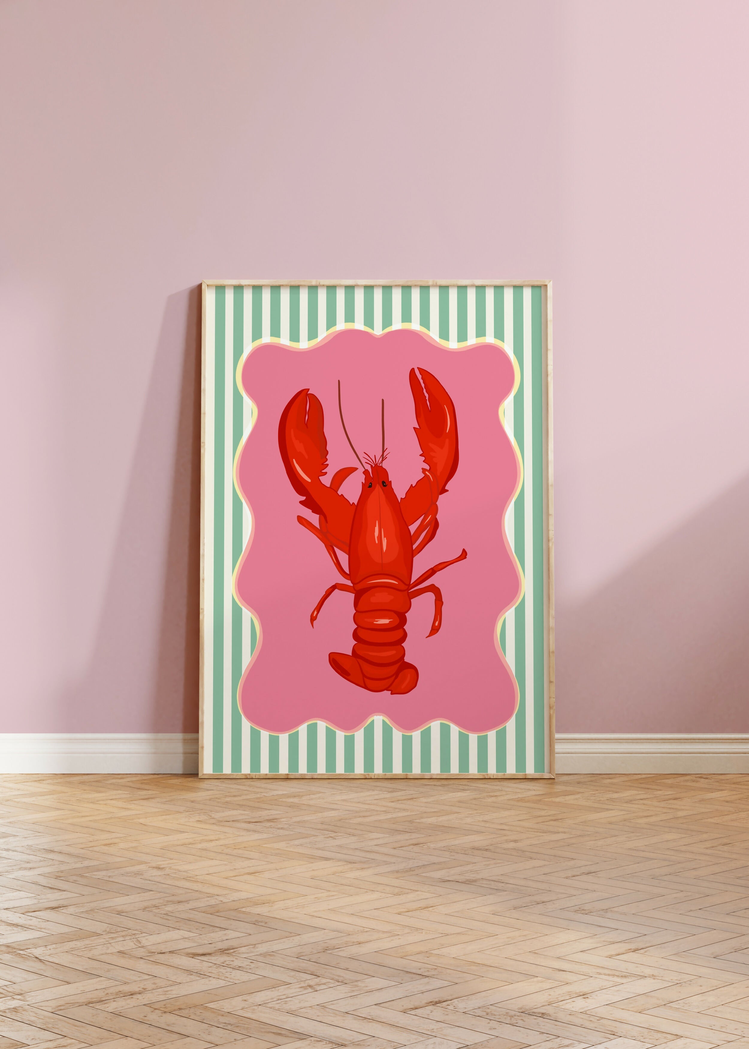 Lobster Illustration Print for Seafood Lovers | Art & Soul