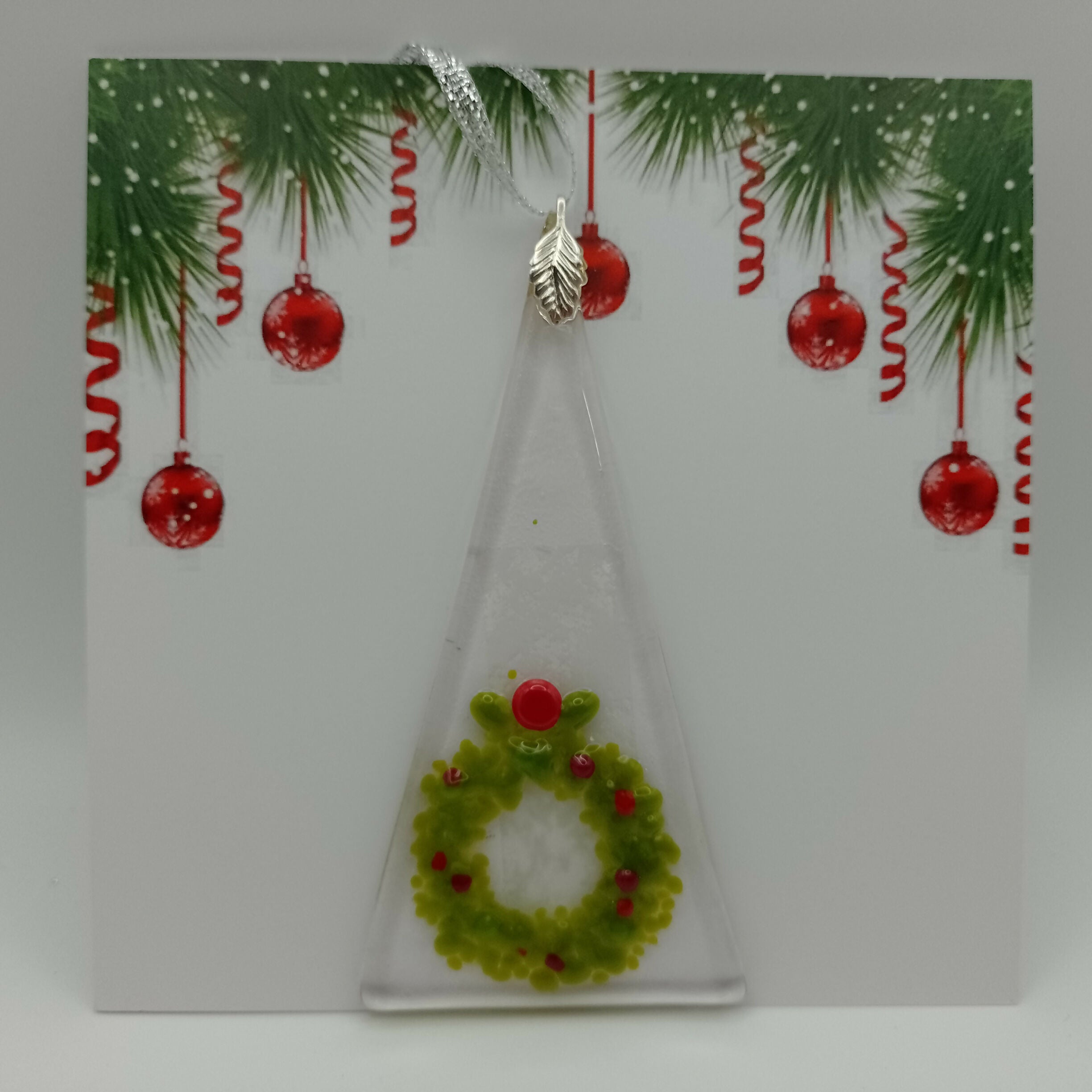 Fused Glass Christmas Card