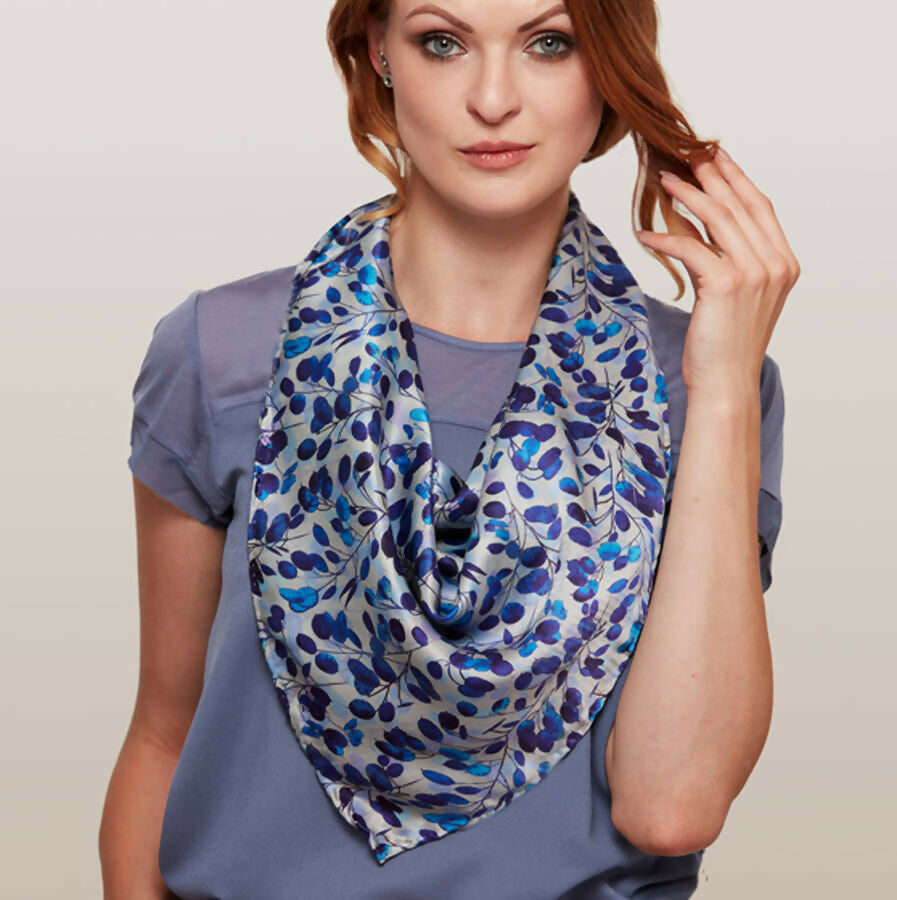 Large Square Silk Scarf | Elegant Versatility | Art & Soul