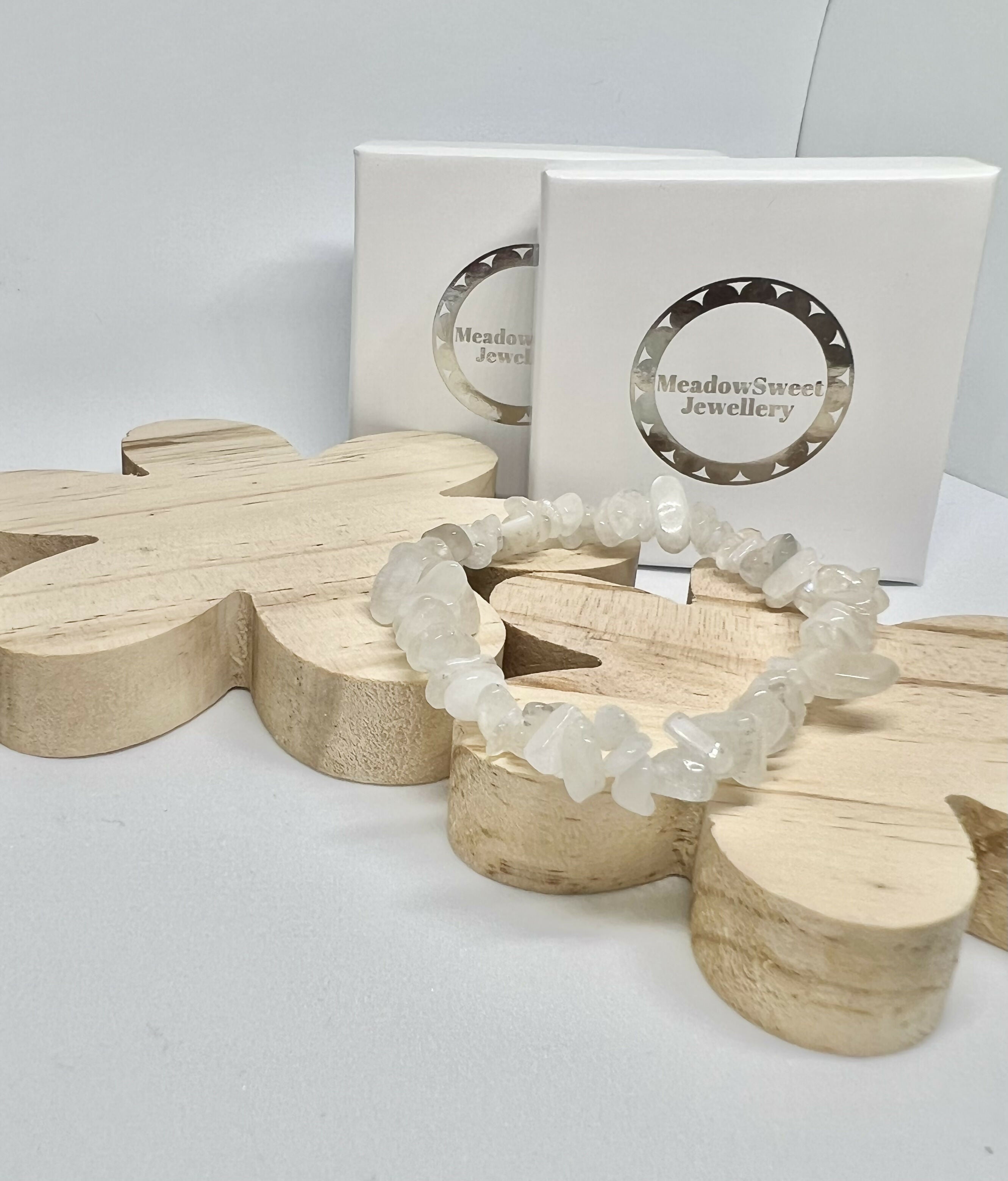 Moonstone Chip Bracelet