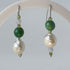 HEALING CRYSTAL & STERLING SILVER EARRINGS WITH BAROQUE PEARLS TO HELP WITH CONFIDENCE & SELF-ESTEEM