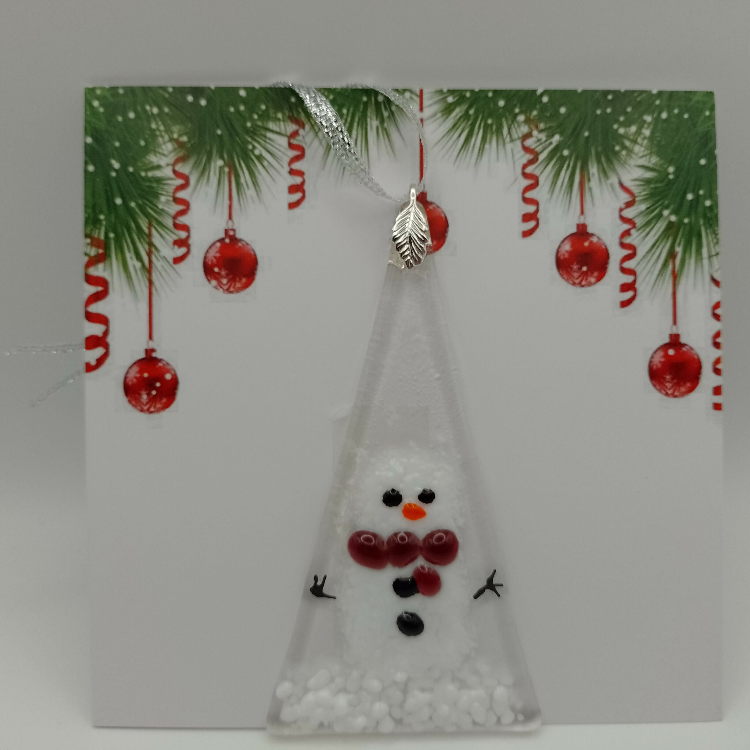 Fused Glass Christmas Card