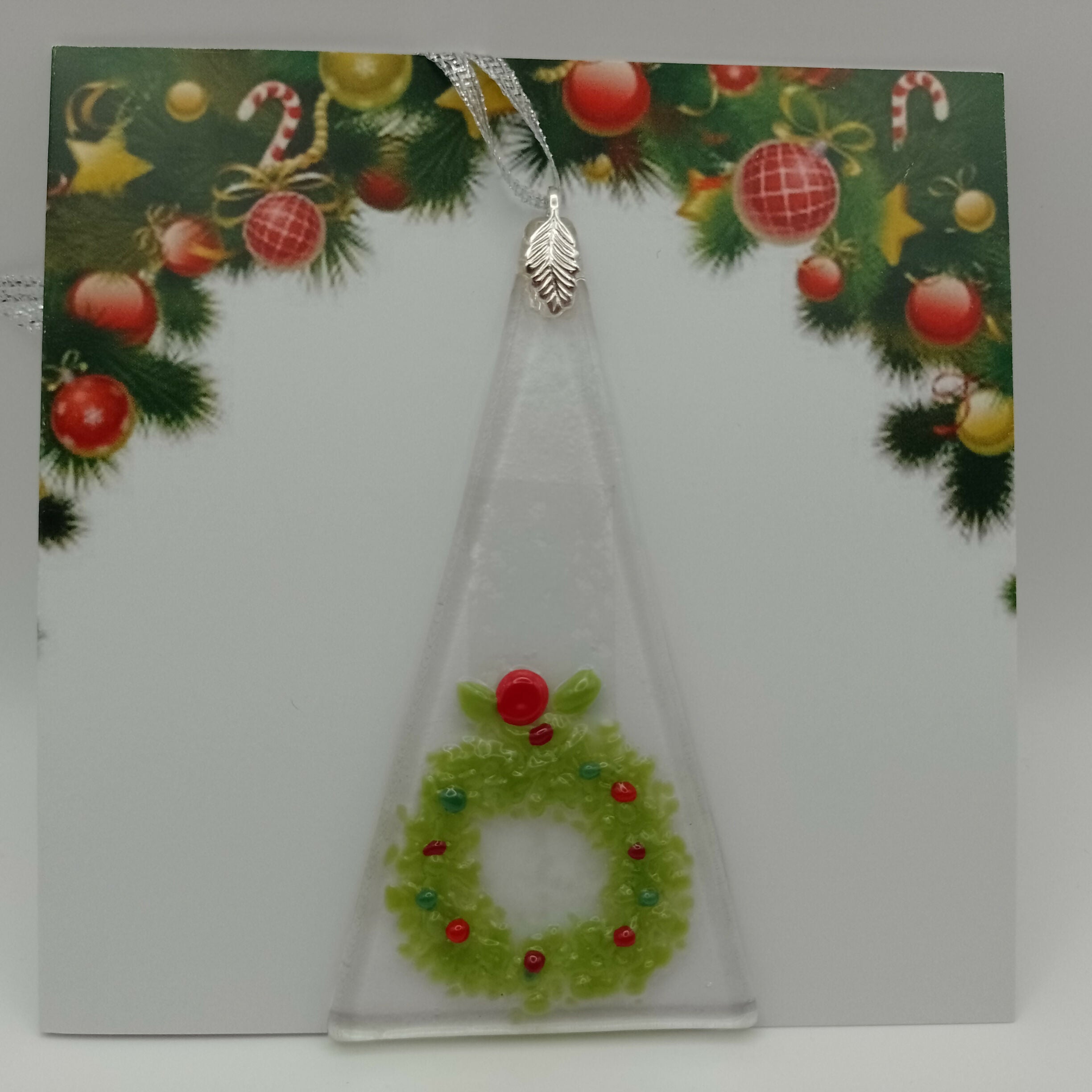 Fused Glass Christmas Card